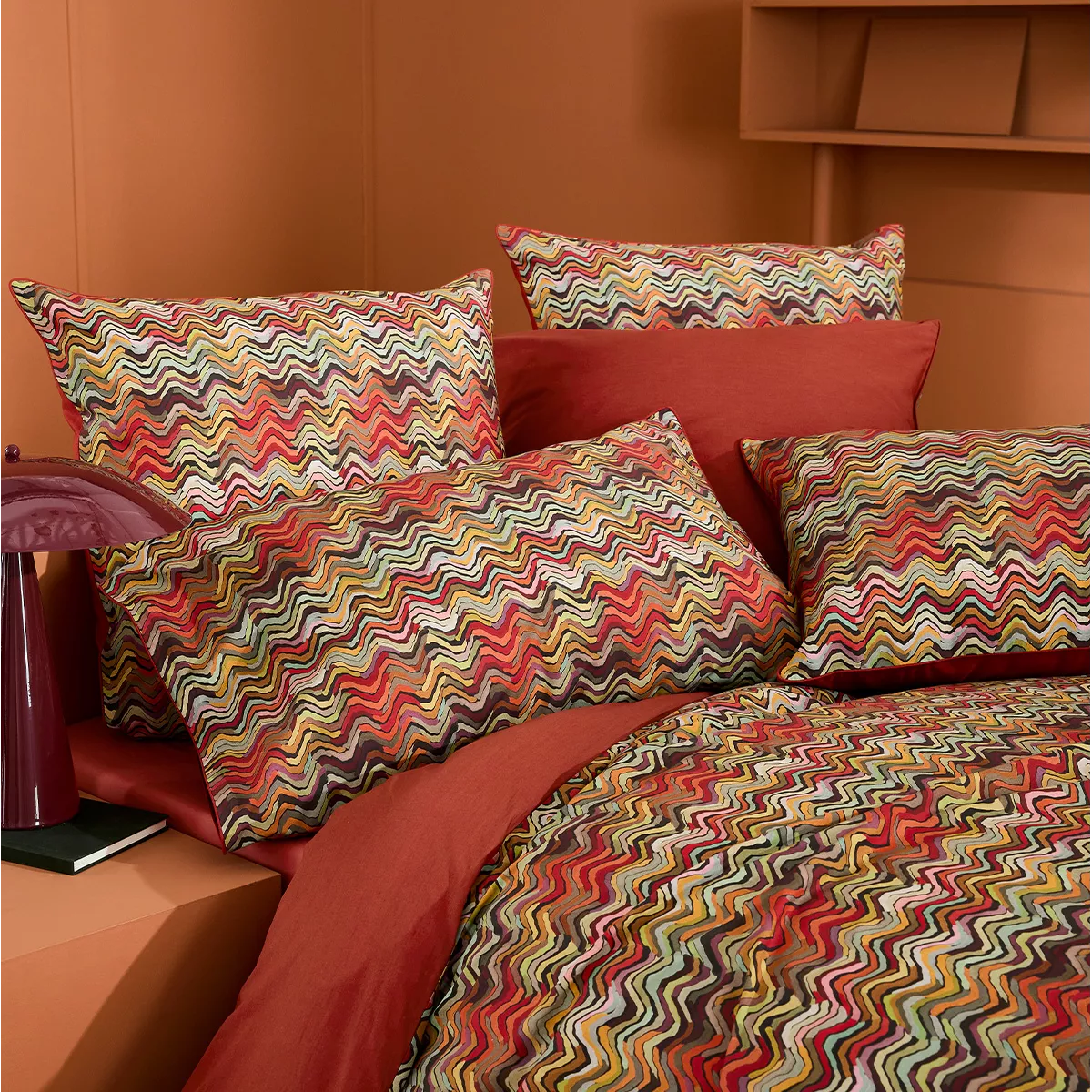 Lot de 2 taies percale de coton WAVY, GARNIER THIEBAUT