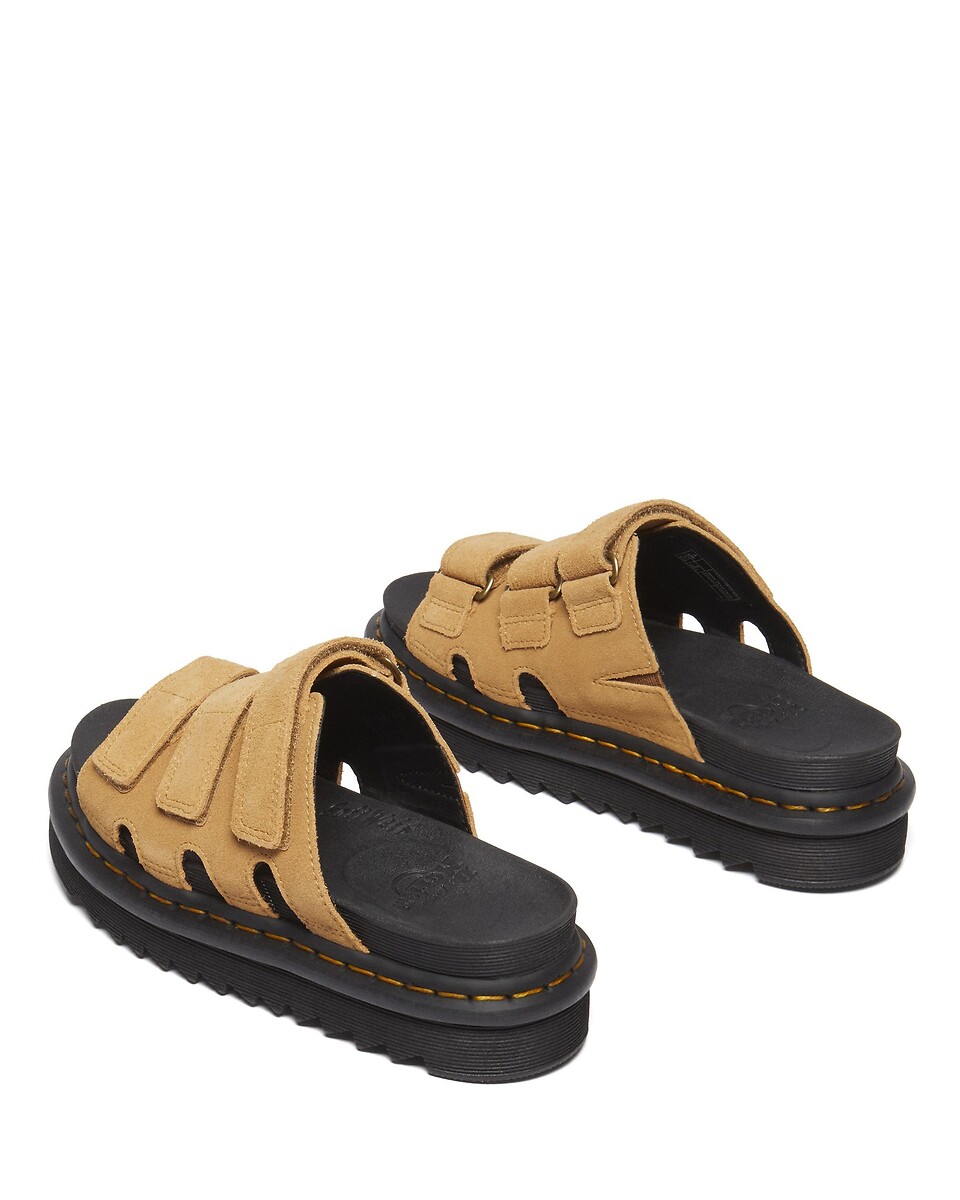Dr. Martens Chanclas Rain Slide Tan Suede — photo 5