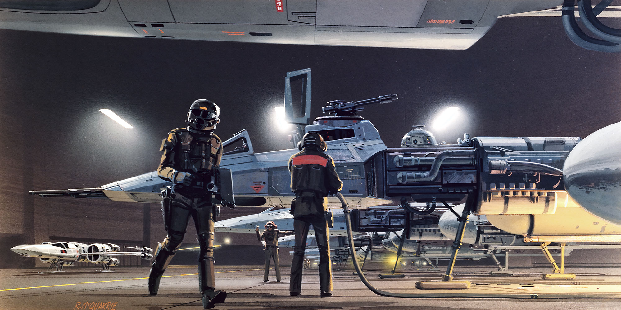 Papier peint Komar - Star Wars Classic RMQ Yavin Y-Wing - 500 x 250 cm, HEXOA