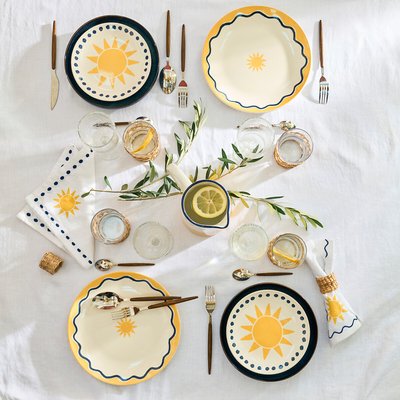 Set of 4 Olympe Sun Dessert Plates LA REDOUTE INTERIEURS