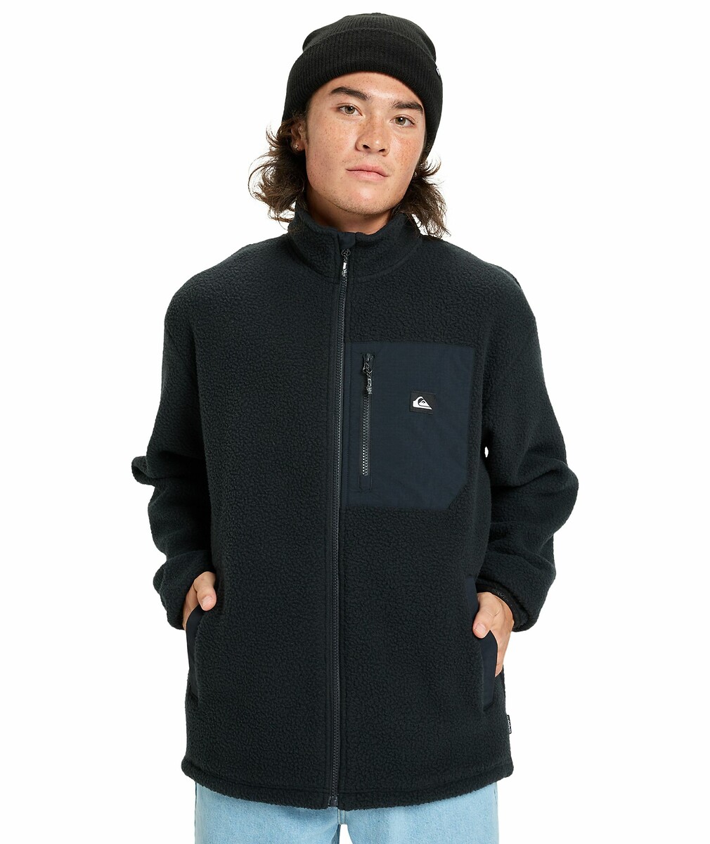 Clean Coast Zip-Up Jumper with High Neck, QUIKSILVER