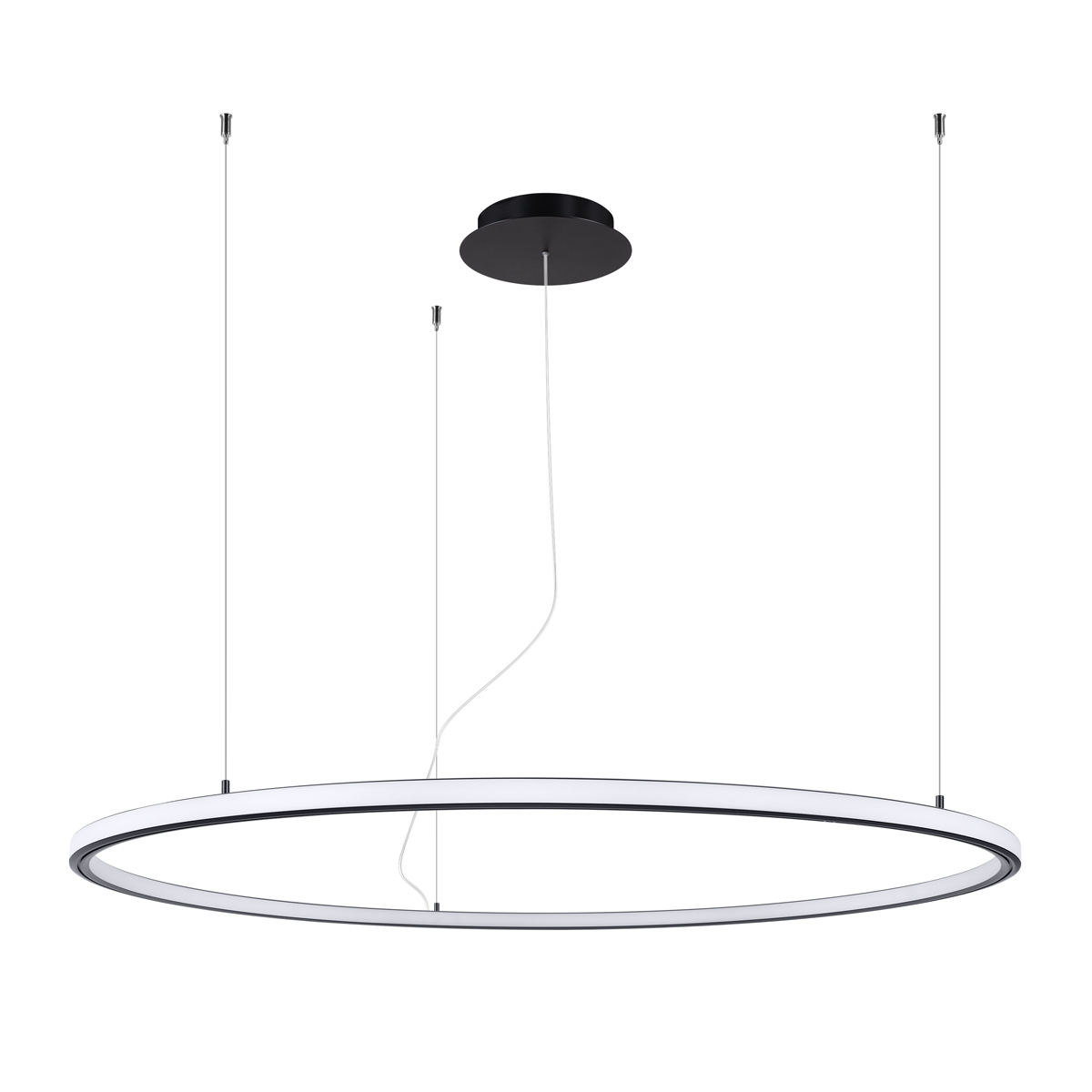 Lustre Aluminium Noir LED 1 Risa, EDEN