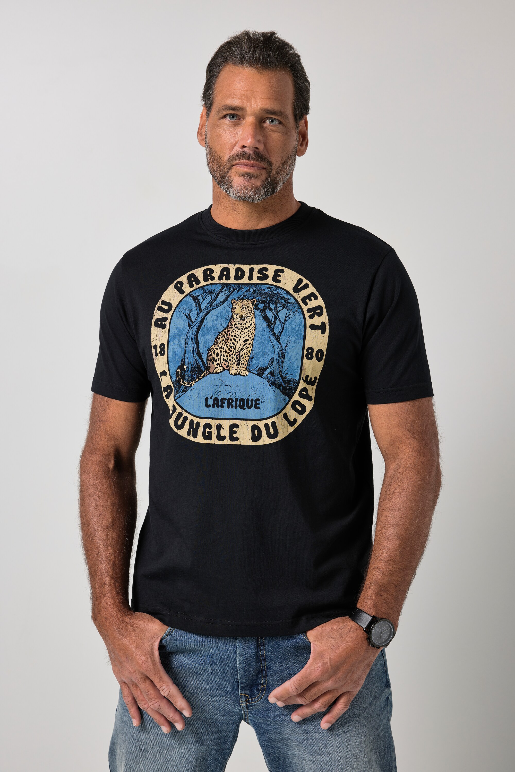 T-shirt à manches courtes et imprimé, JP1880