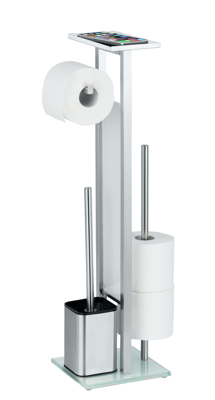 Serviteur WC porte-papier, brosse DEBAR, WENKO