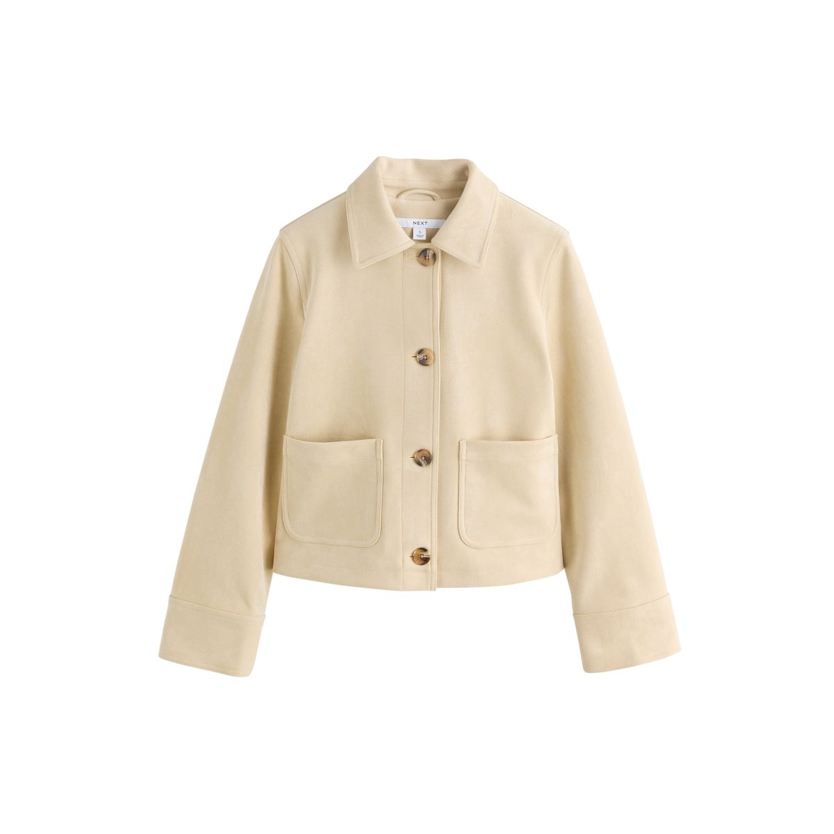 Manteau dolly boutonné en suédine, NEXT