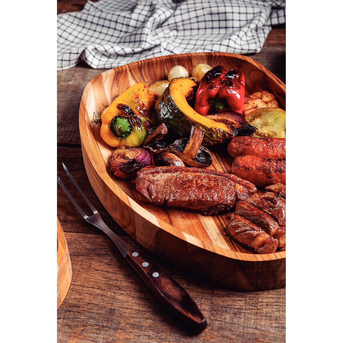  Gamela Orgânica Churrasco em Madeira Teca FSC, Tramontina, TRAMONTINA