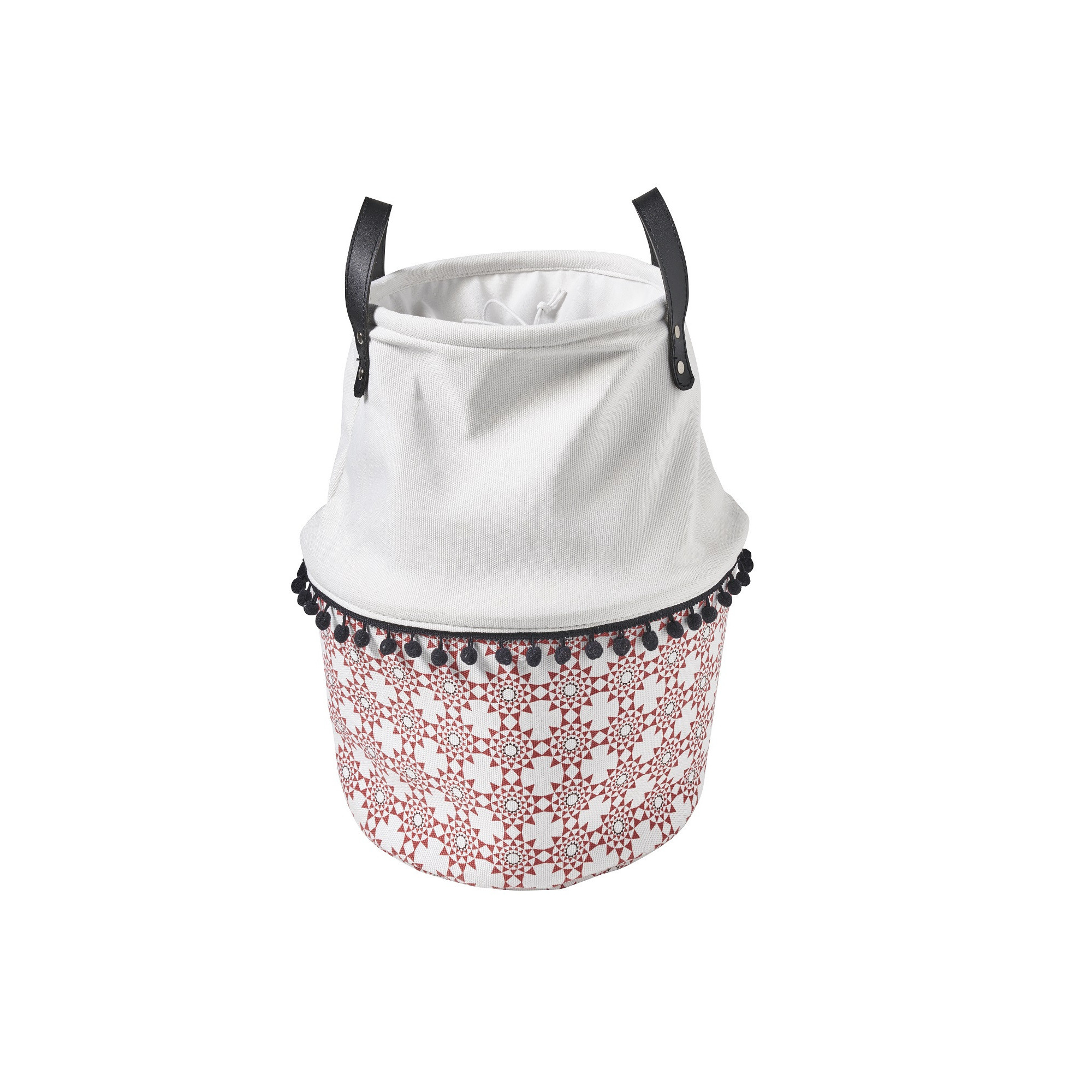 Panier à linge 25L en polycoton MERIDA, GUY LEVASSEUR