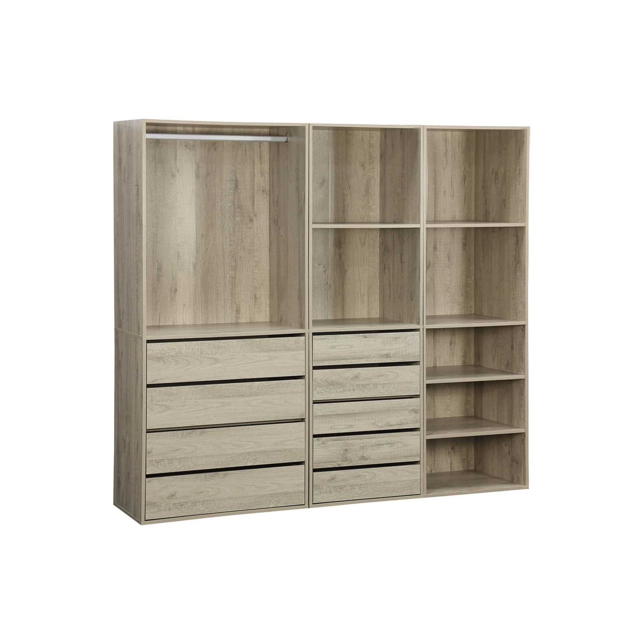 Kit dressing modulable décor bois 3 éléments MODULO, SWEEEK