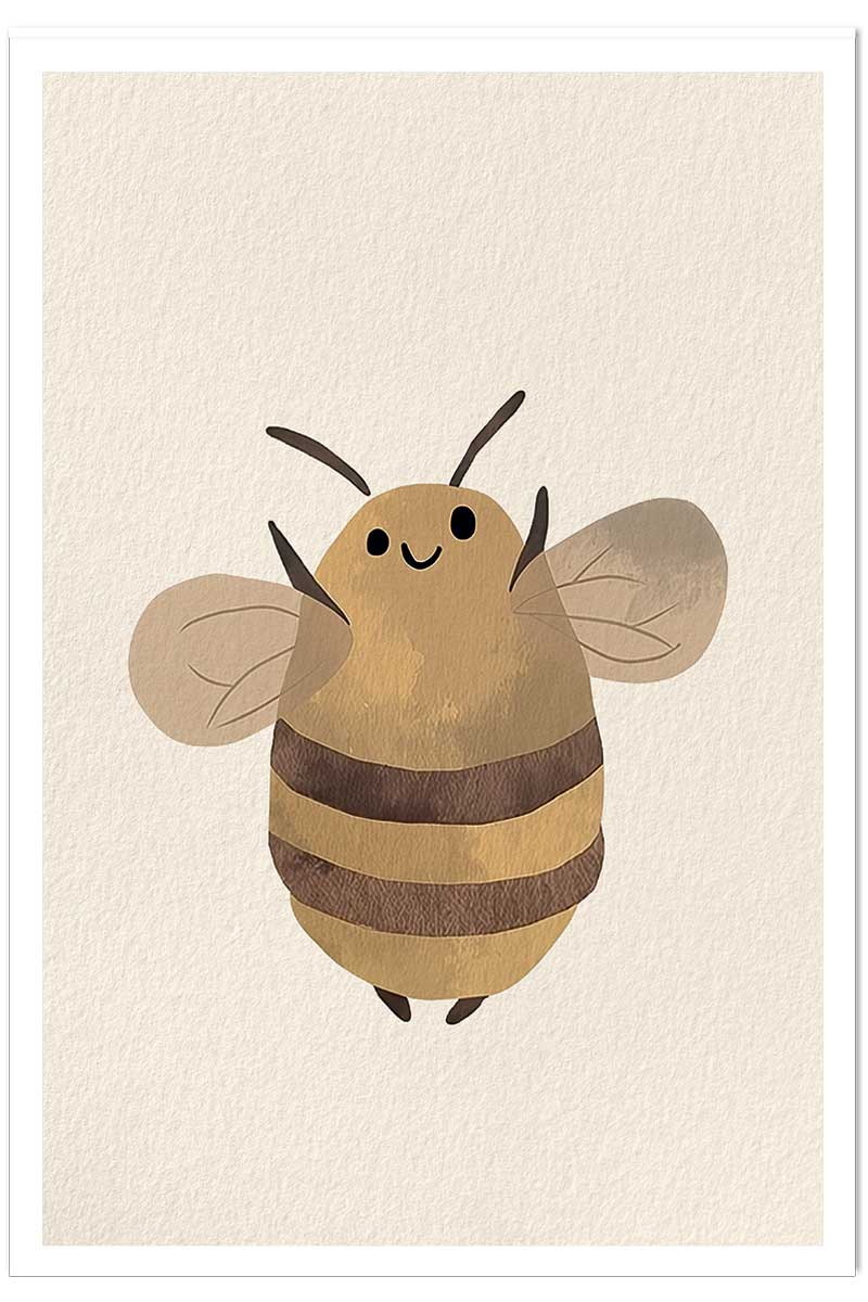 Affiche enfant l'abeille, HEXOA