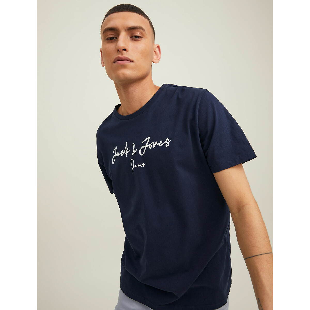 Jcoseth city cotton t-shirt with logo print and crew neck Jack & Jones ...