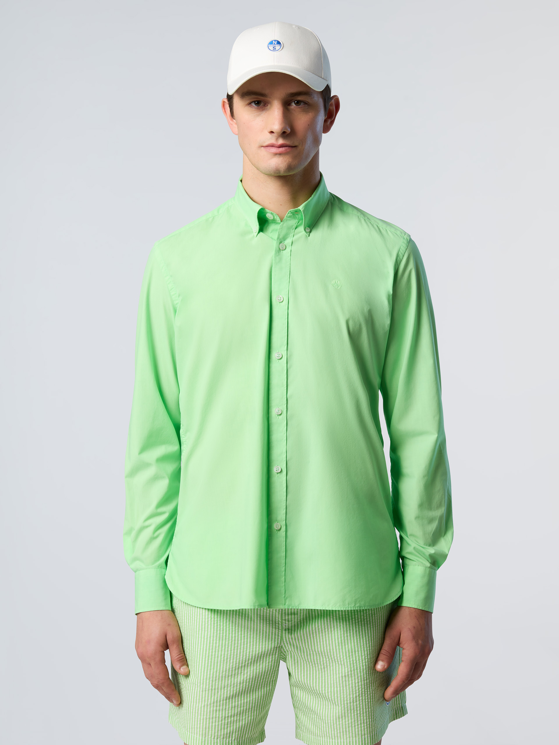 Chemise en popeline avec boutons en corozo, NORTH SAILS