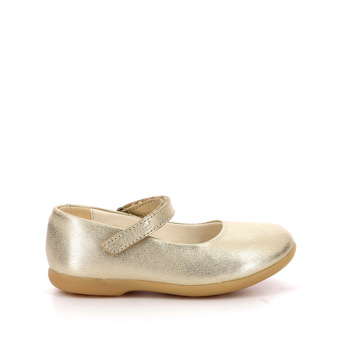 Image of Kids Ambellie Ballet Pumps in Leather with Touch 'n' Close Fastening