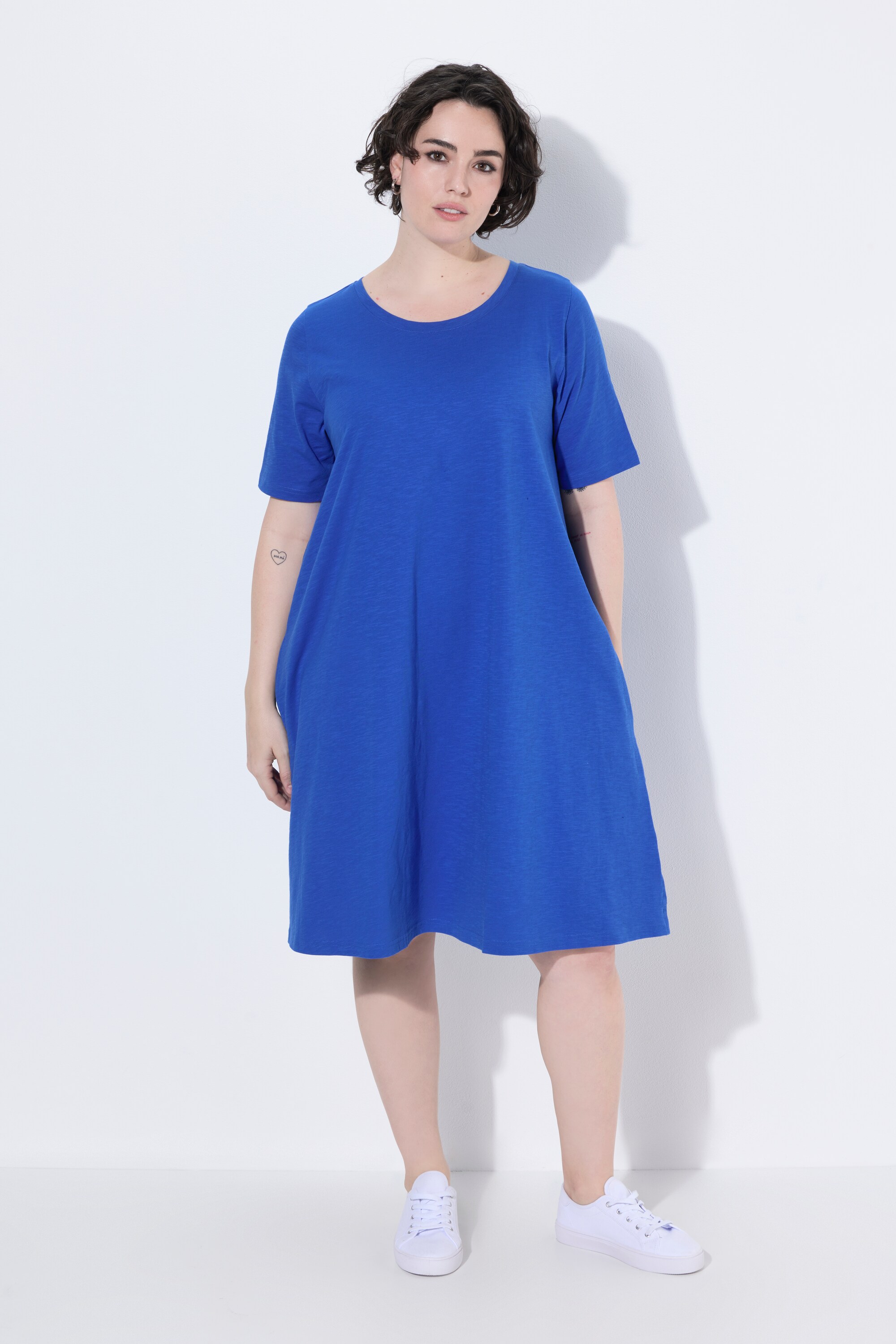 Robe en jersey avec poches, coupe évasée, ULLA POPKEN