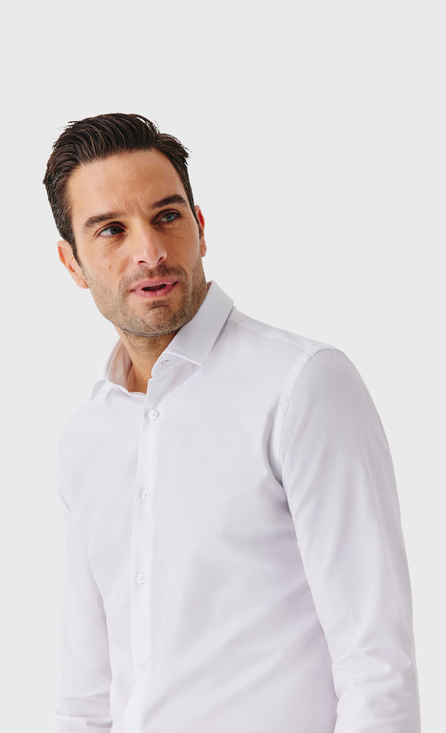 Chemise Slim fit easy care en oxford de coton, ACROSS