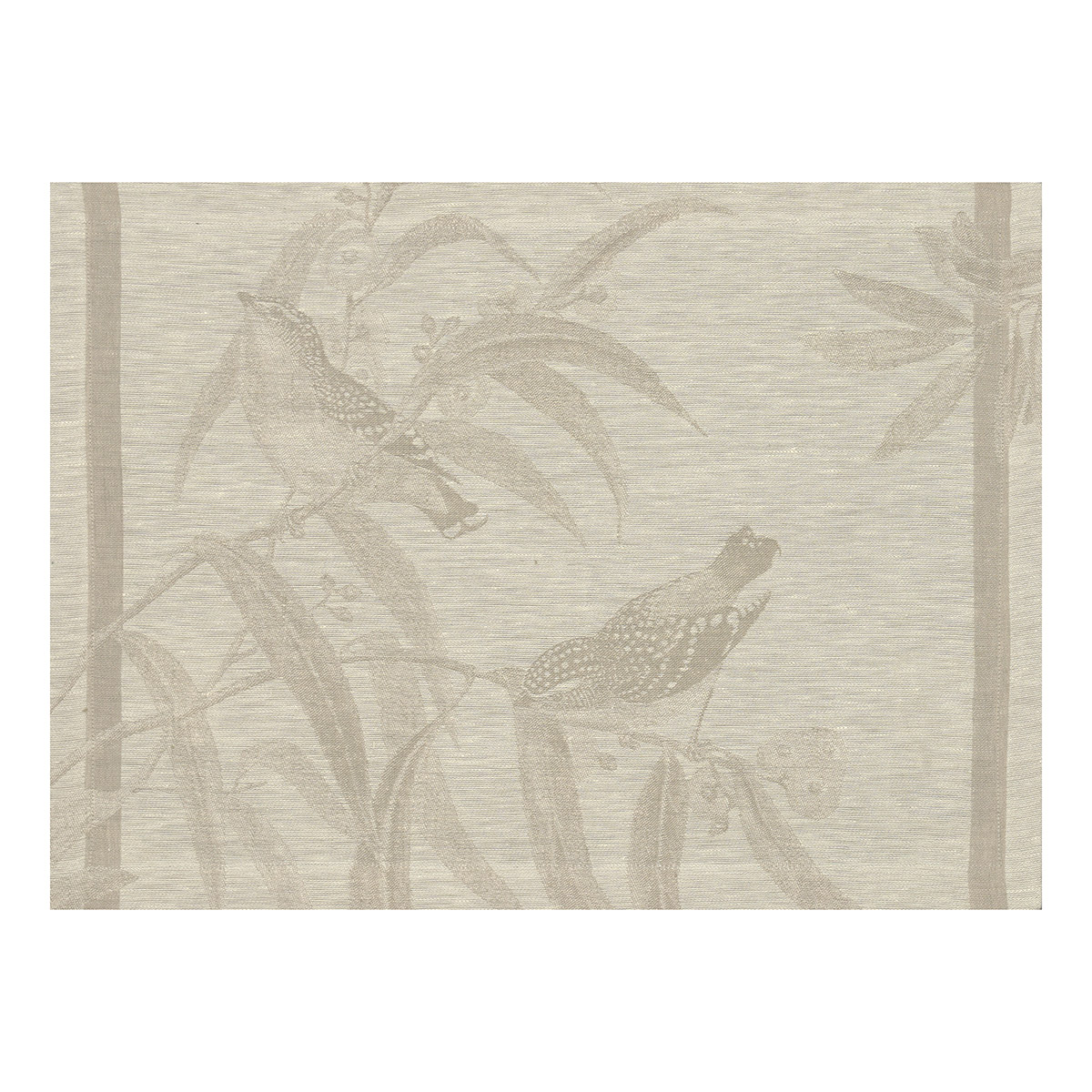 Set de table en Lin, VOLIÈRE, LE JACQUARD FRANCAIS