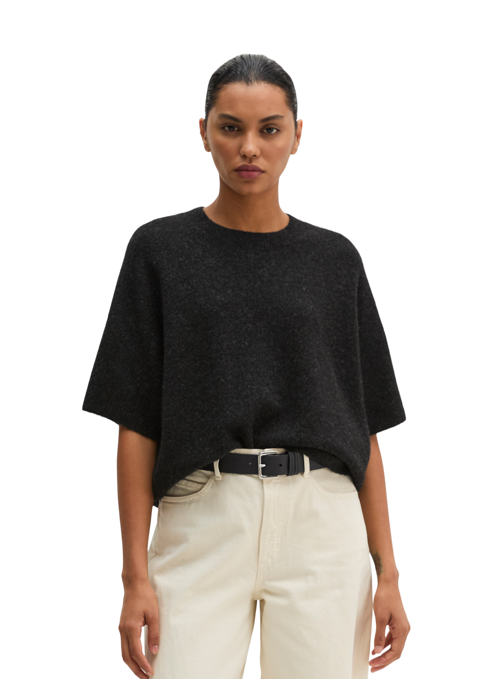 Pull en maille ample en un mélange doux de poils de yack et de laine d'alpaga, MARC O'POLO