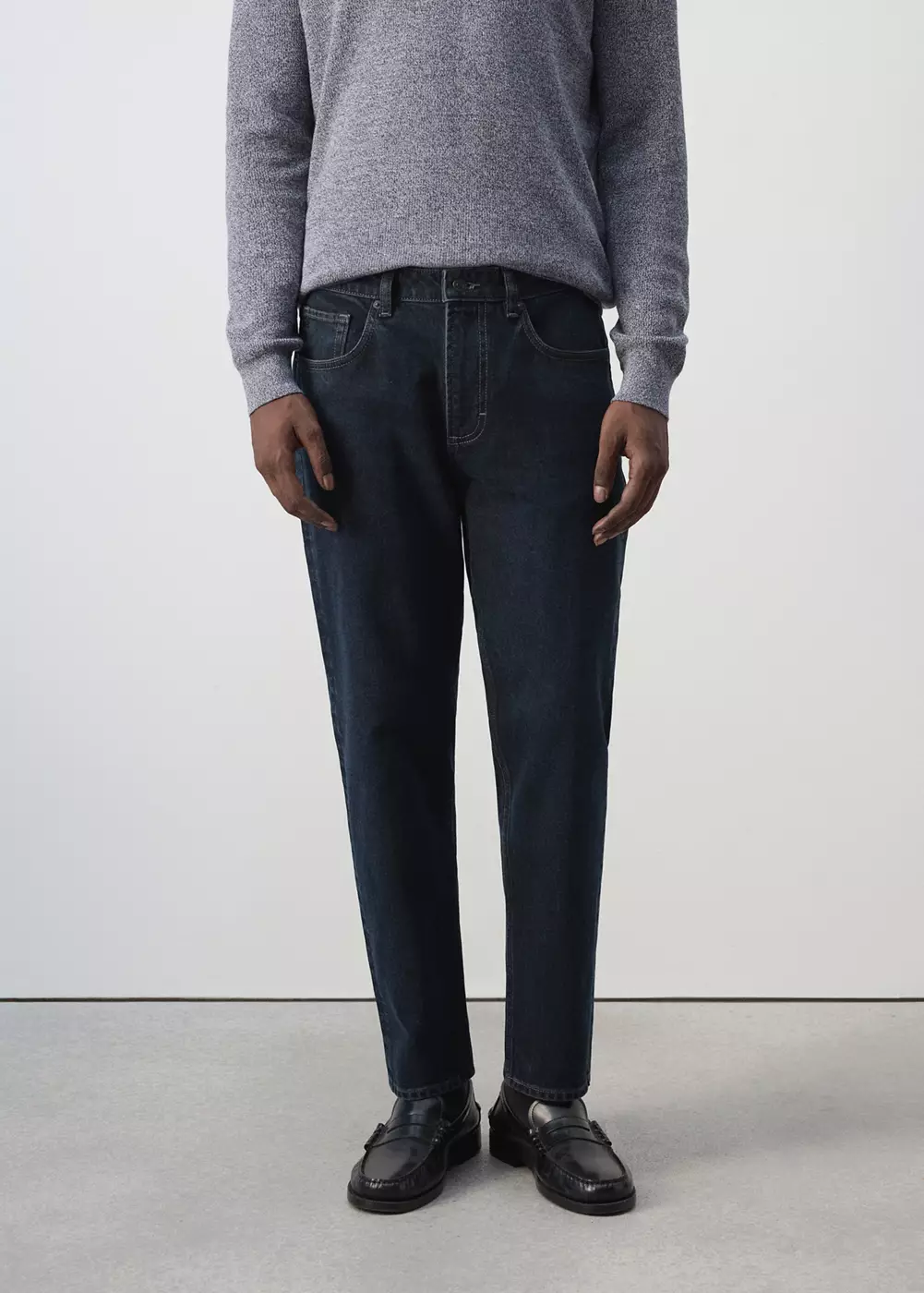 Jean Ben cropped tapered-fit, MANGO MAN