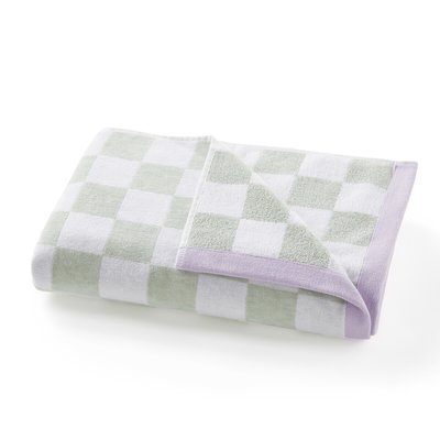 Mira Checkerboard 100% Cotton Velour Towel LA REDOUTE INTERIEURS