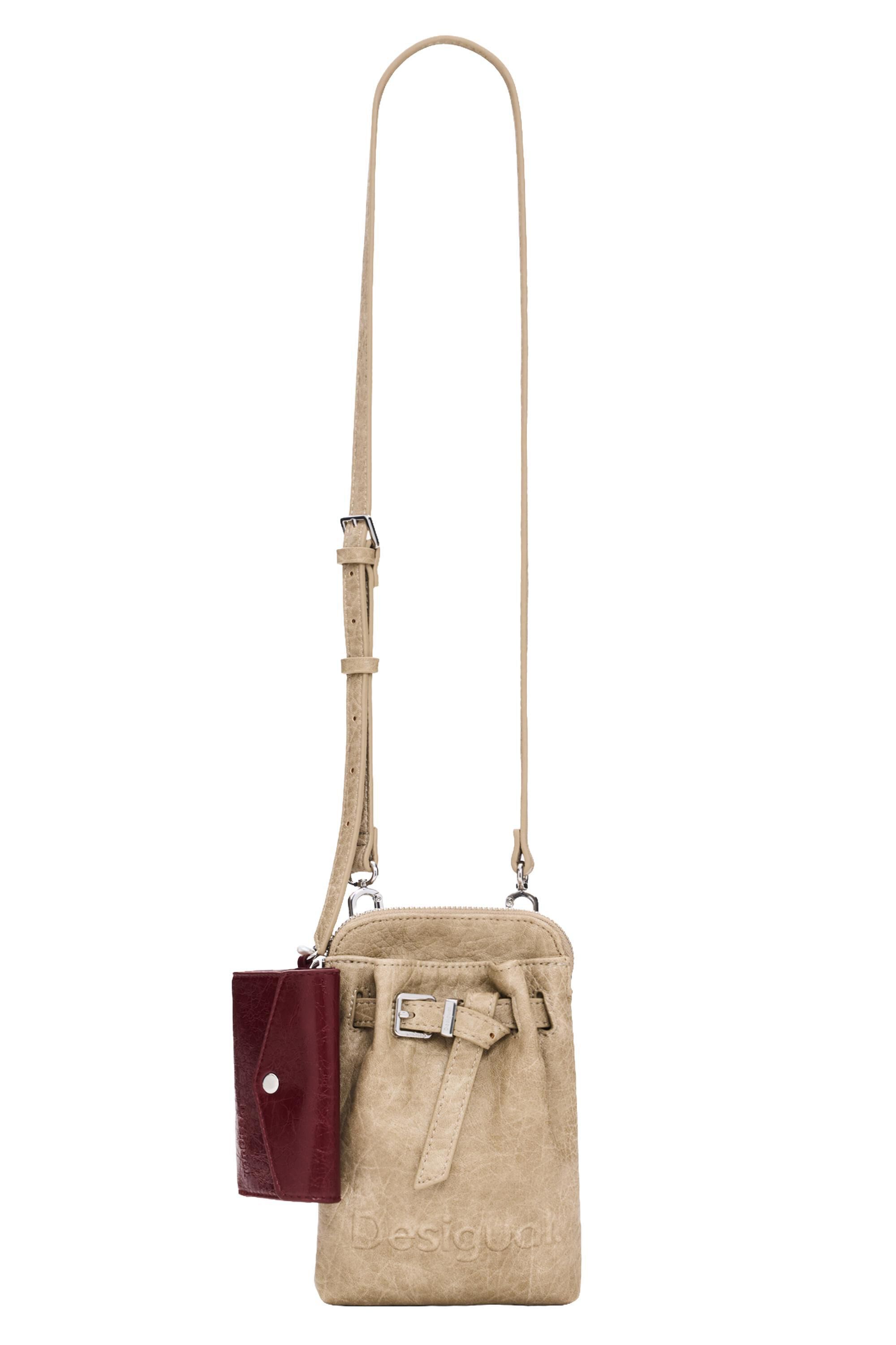 Porte-téléphone beige, DESIGUAL