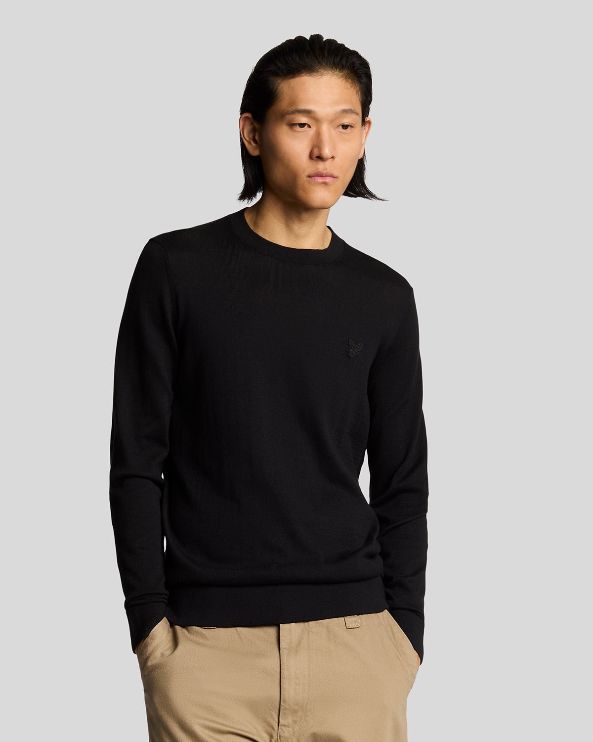 Pull en coton col rond, LYLE & SCOTT