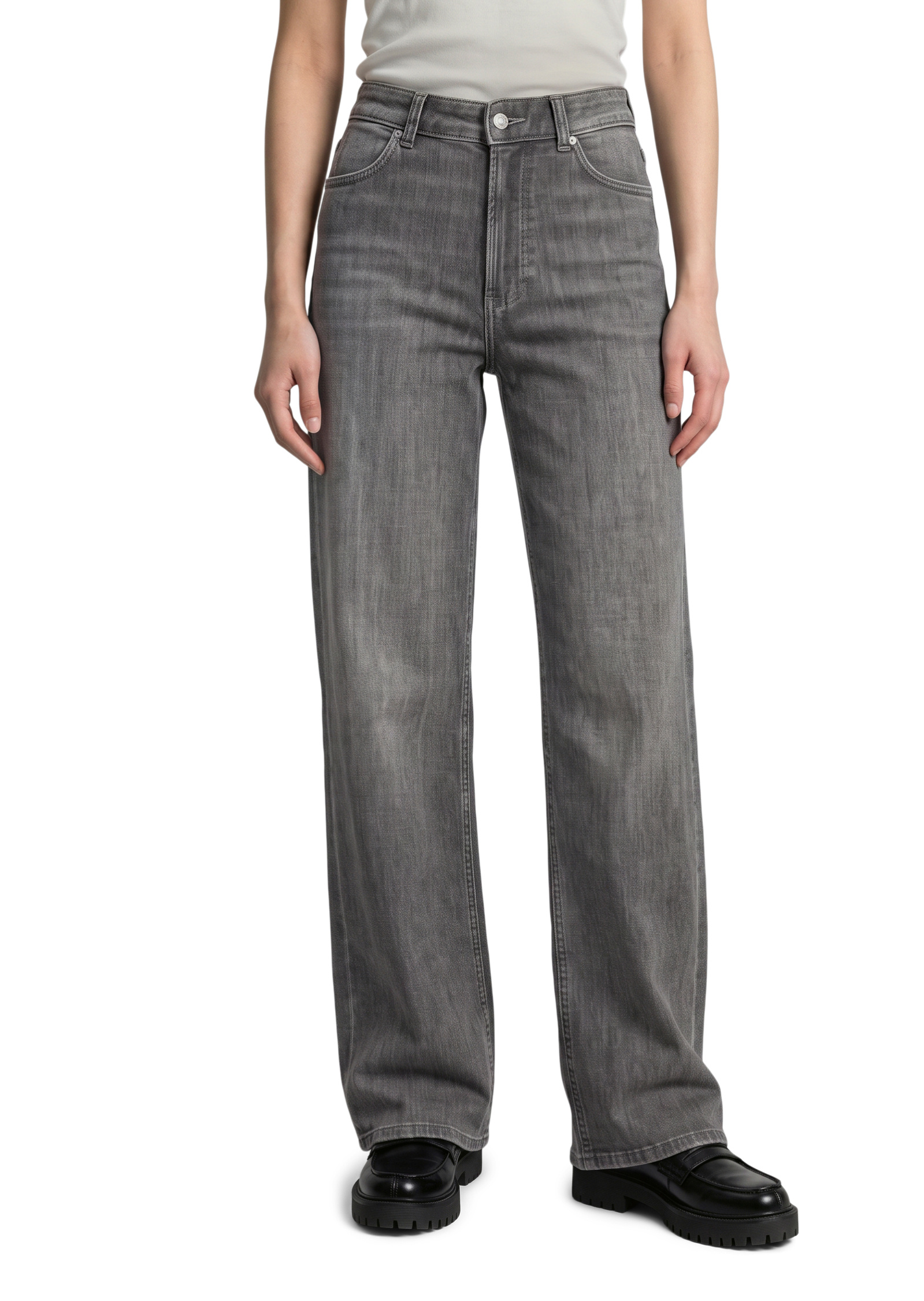 Jeans modèle Tomma wide en coton bio extensible, MARC O’POLO DENIM