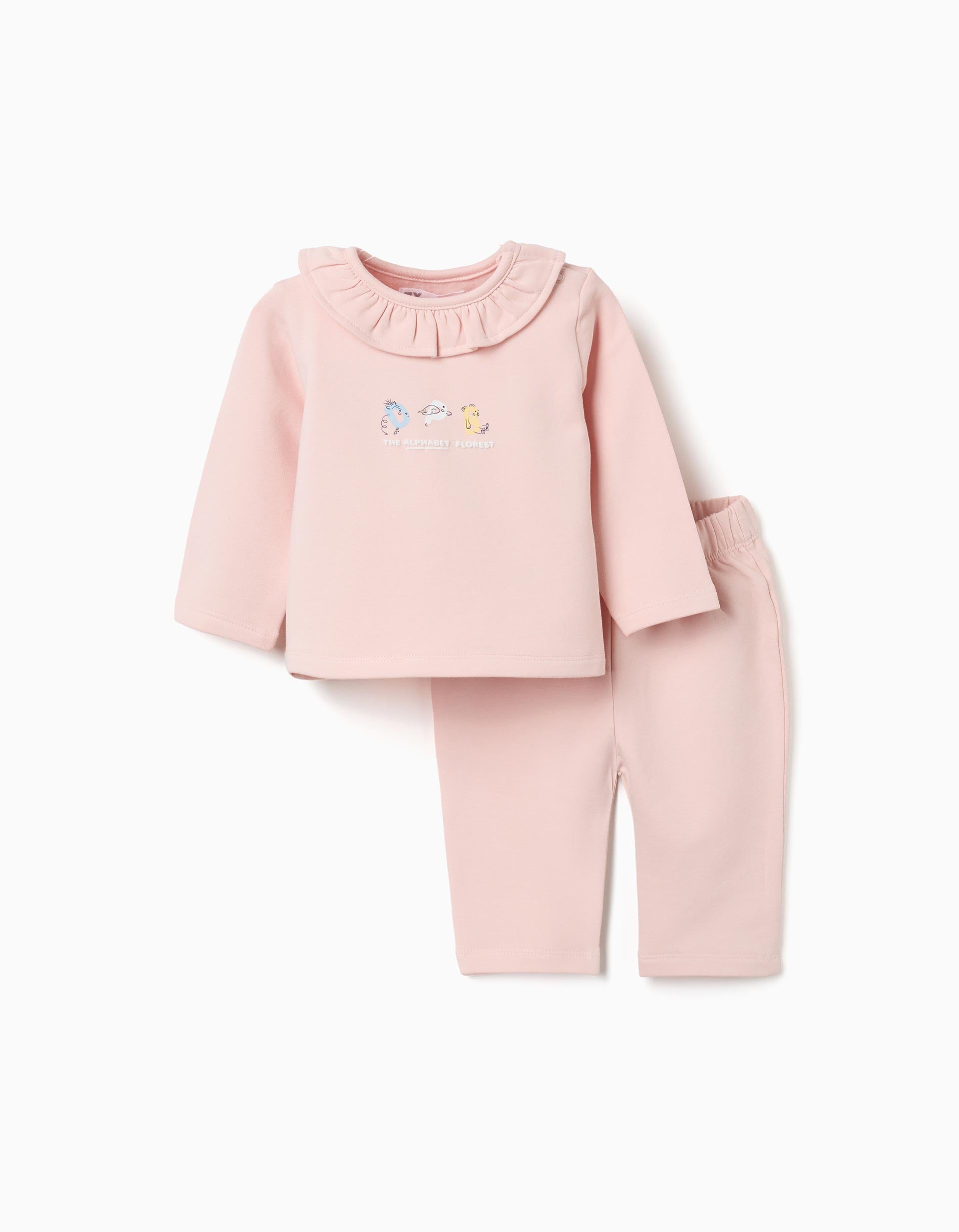 Ensemble de jogging en coton peigné avec imprimé en relief, ZIPPY