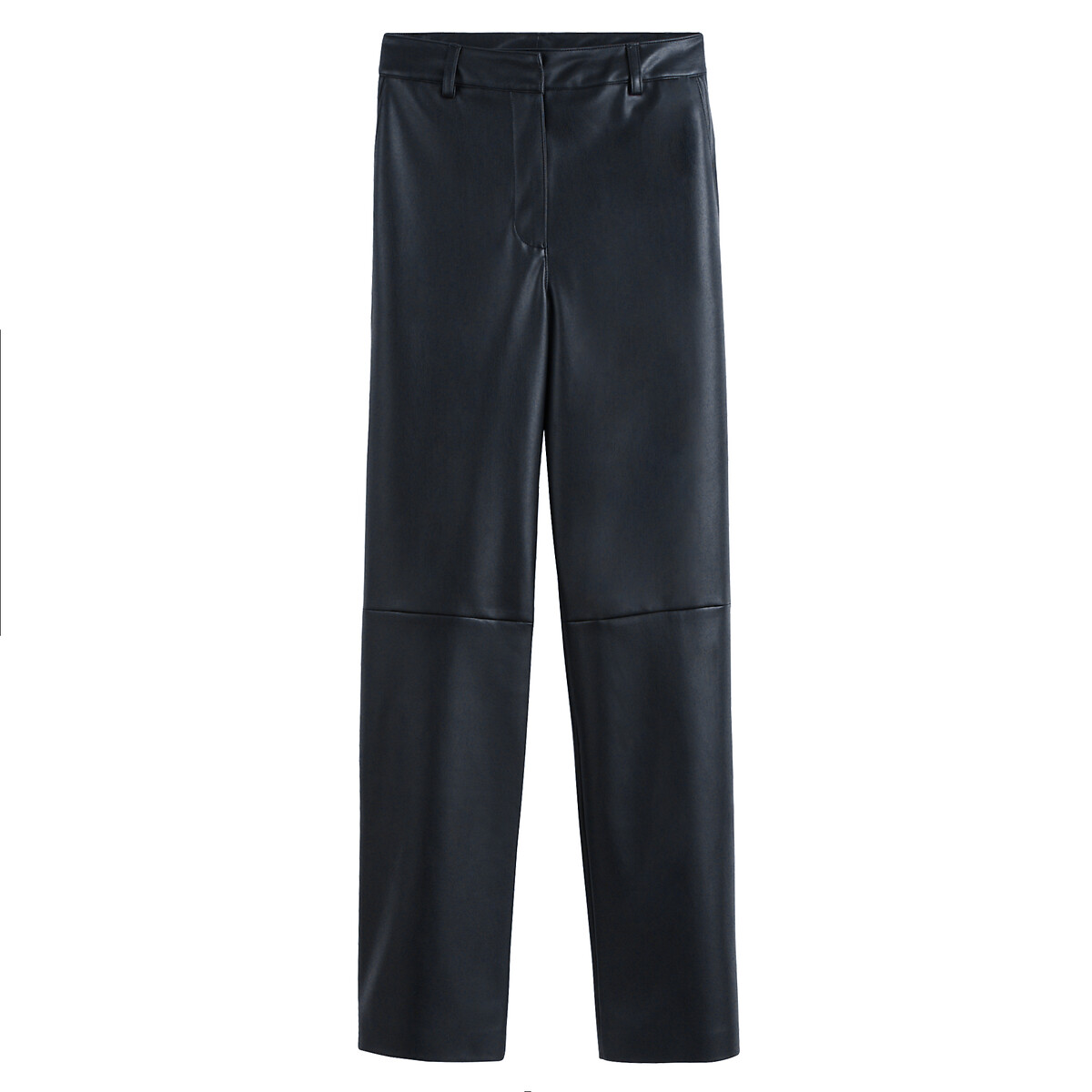 Faux Leather Straight Trousers, LA REDOUTE COLLECTIONS