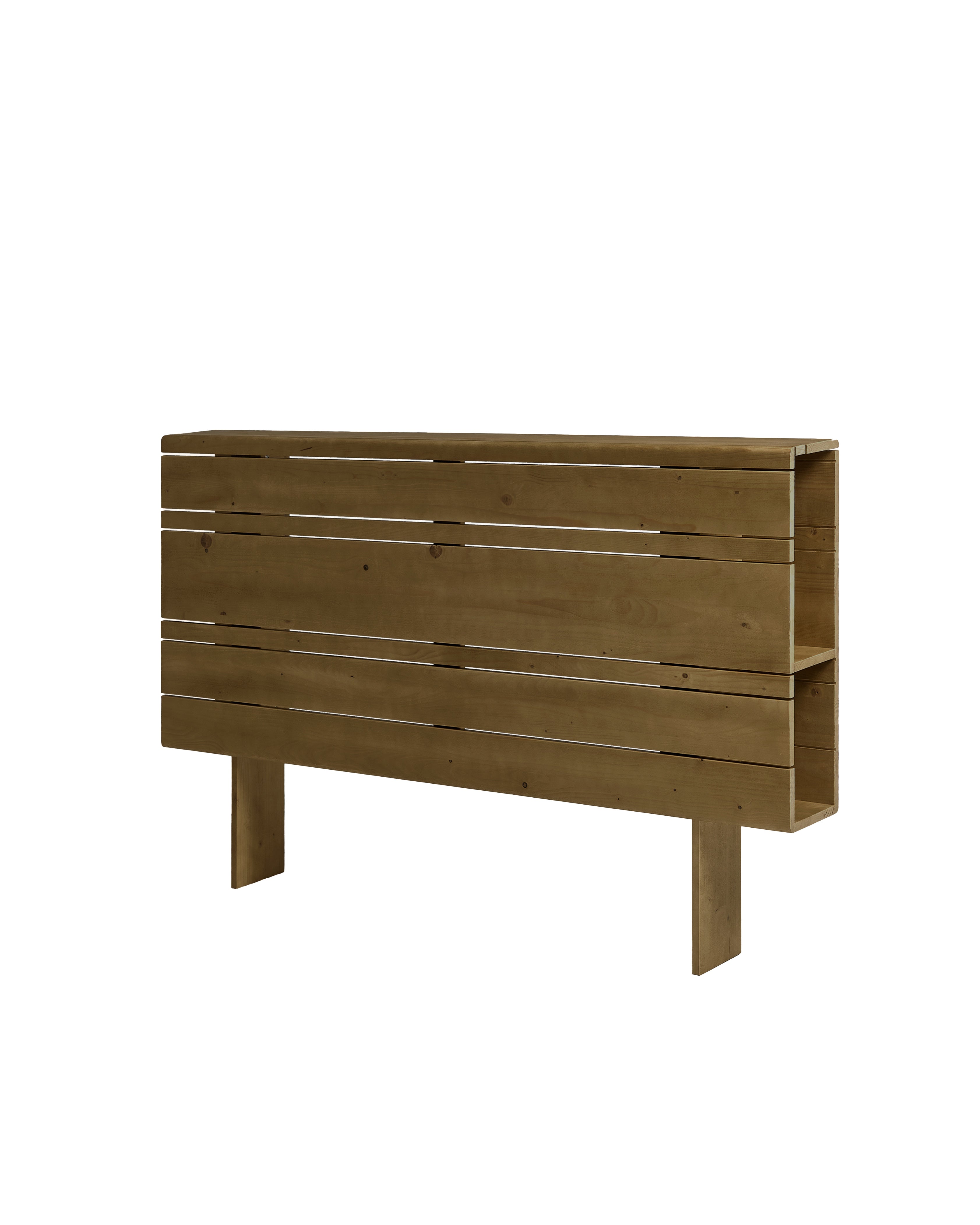 Tête de lit rangement sapin massif naturel 100 cm - CÉDRIC, HANNUN
