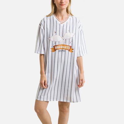 Striped Cotton Oversized Nightshirt HARRY POTTER
