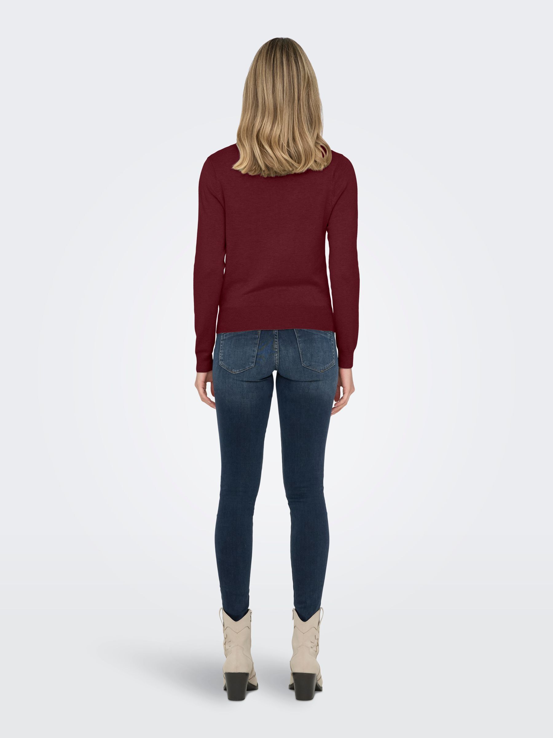 Pull ONLY Maille Venice - Viscose écoresponsable, Col V | Style Décontracté Femme