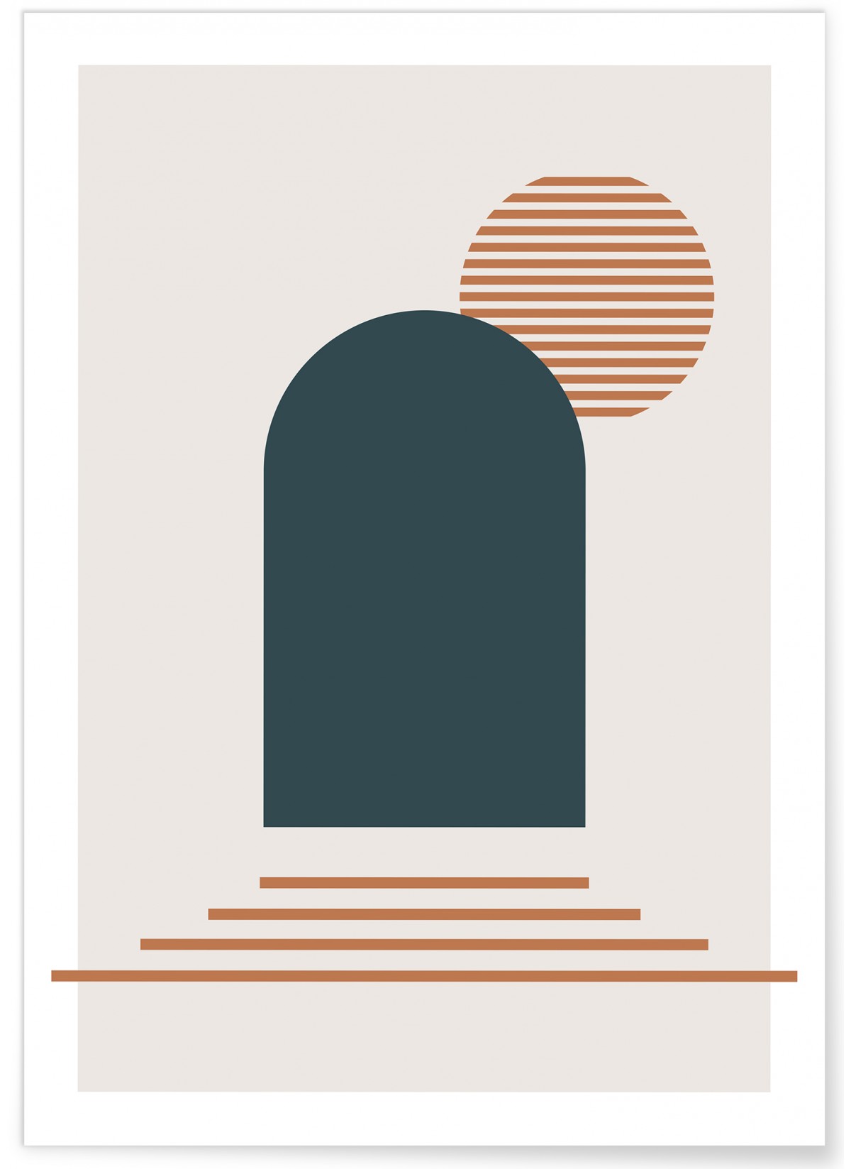 Affiche Abstract Figures 1, L'AFFICHERIE