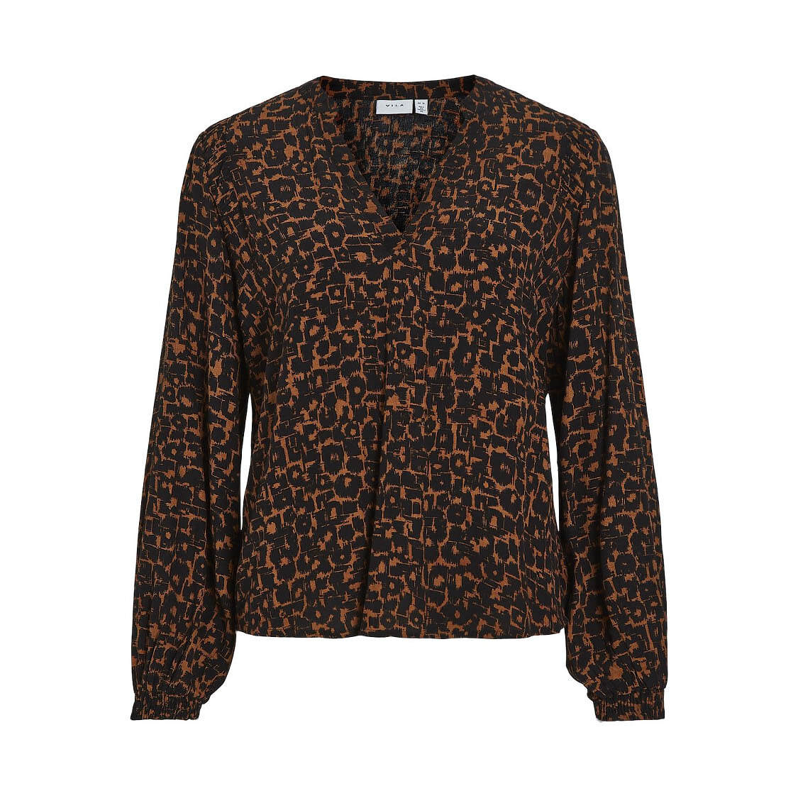 Blouson imprimé graphique, col V, VILA