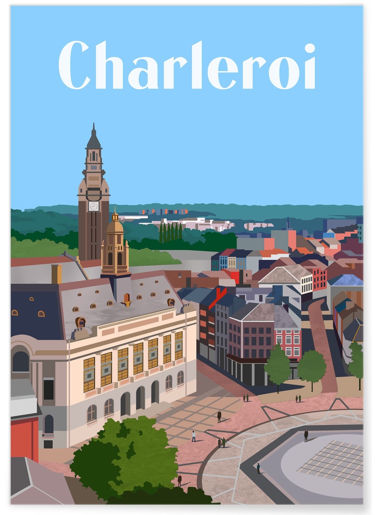 Affiche ville Charleroi, L'AFFICHERIE