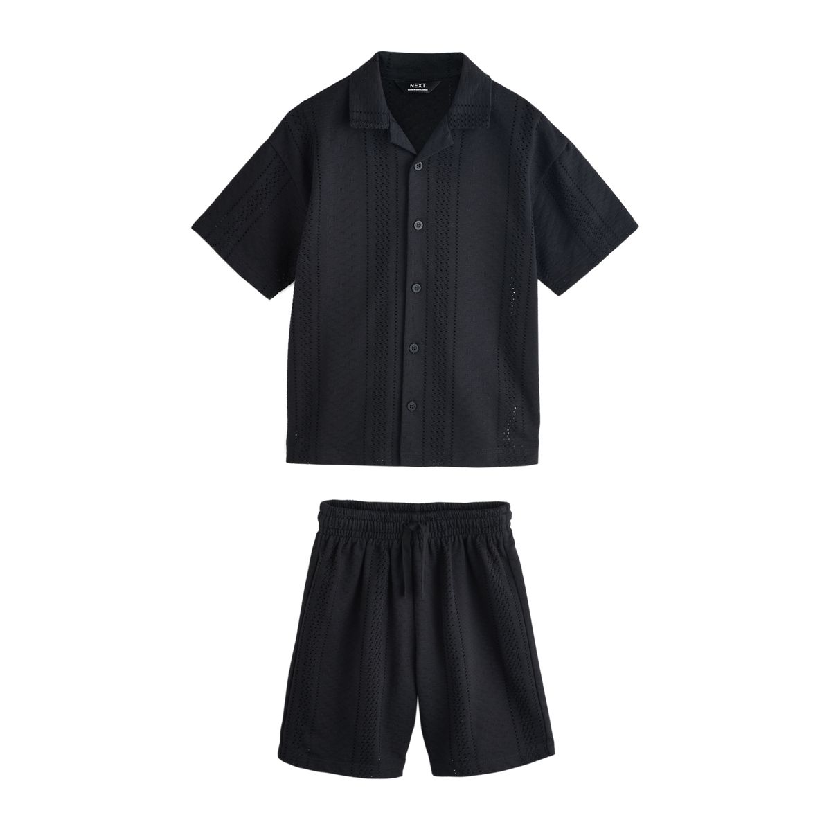 Ensemble chemise à boutons et short en jersey, NEXT