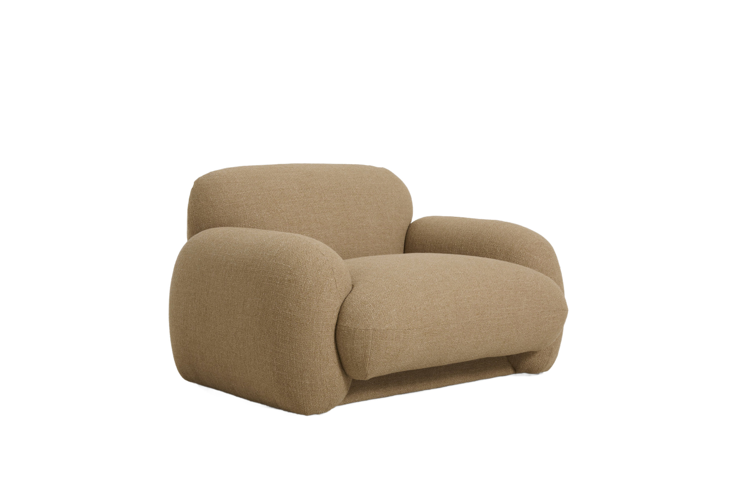 Fauteuil lounge en tissu texturé YUMA, PRODUIT INTERIEUR BRUT