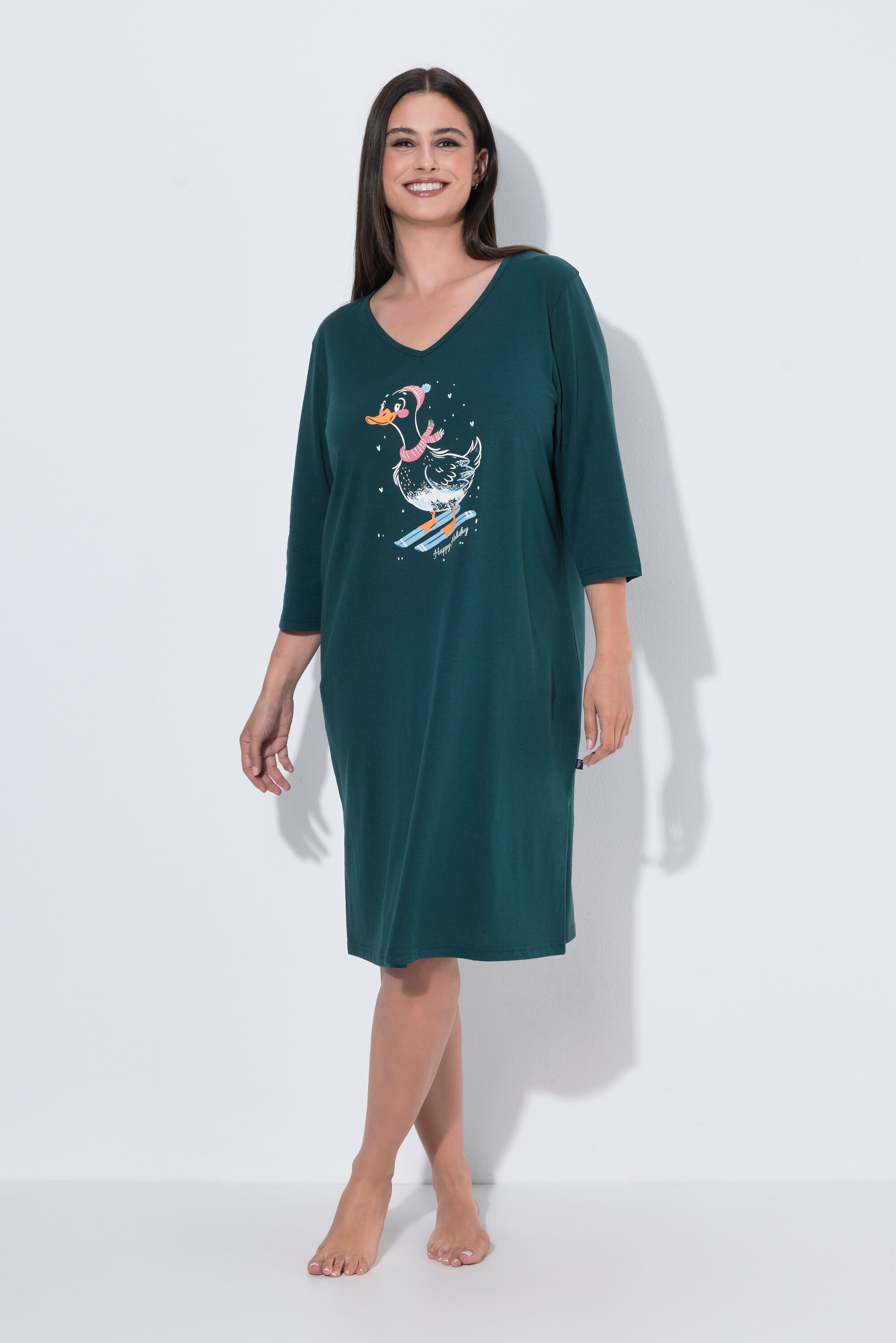 Grand T-shirt, canard faisant du ski, ULLA POPKEN