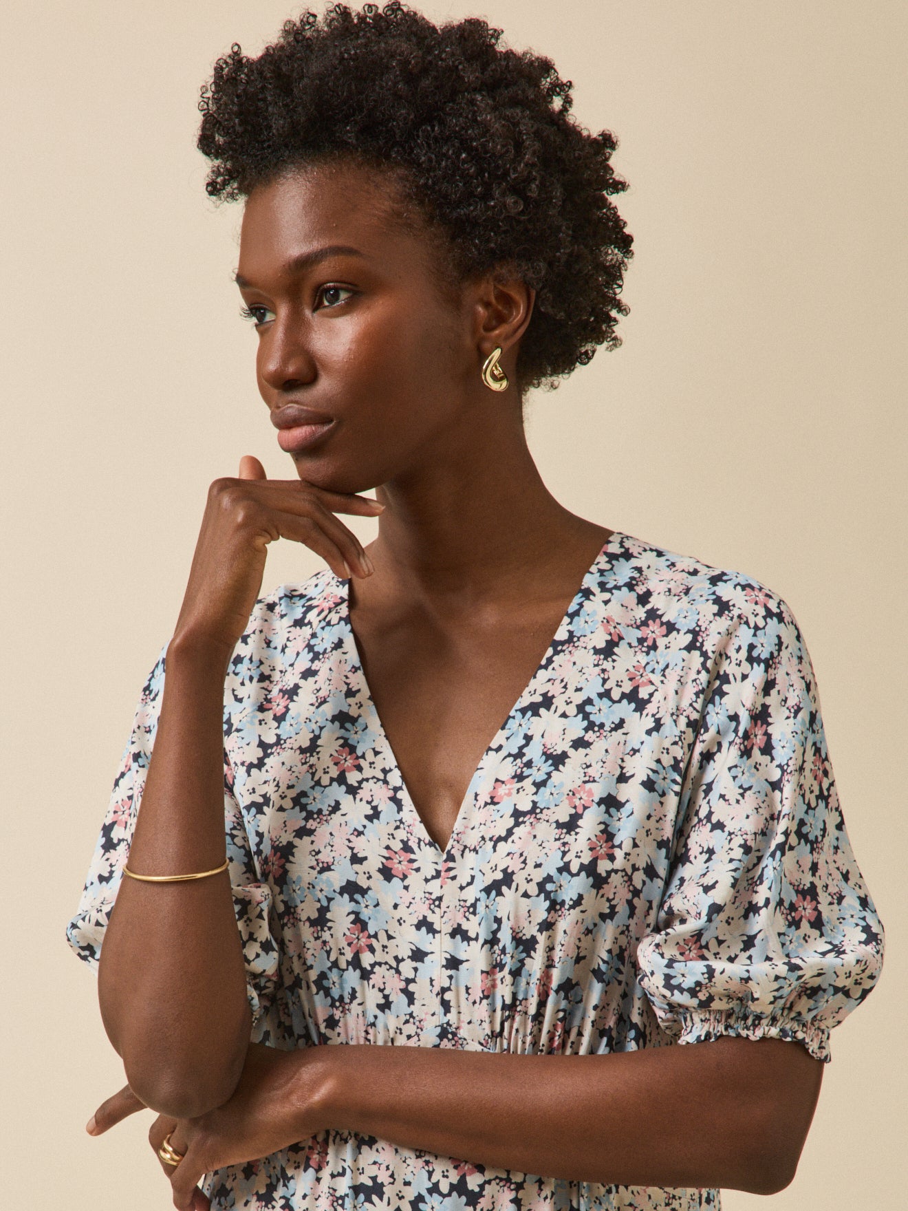 Robe longue imprimé fleurs pop imprimé fleurs pop Cyrillus | La
