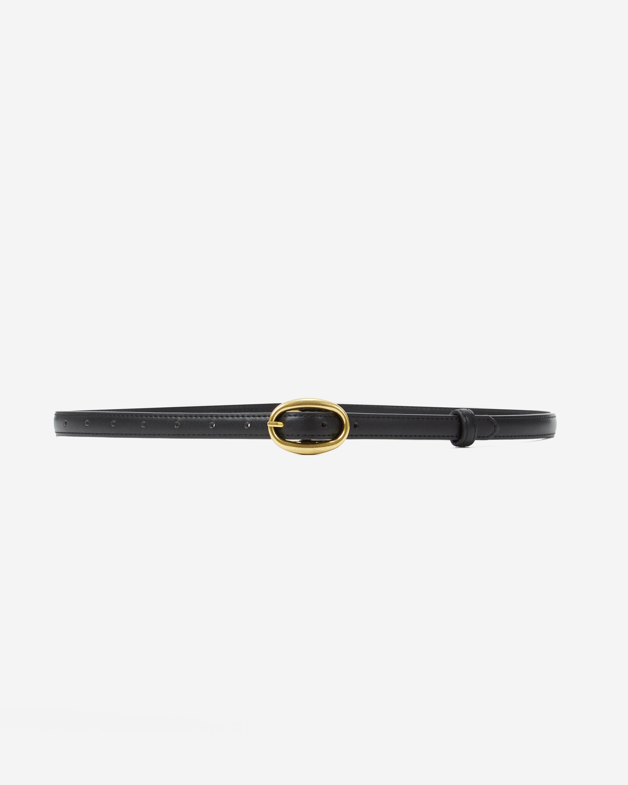 Ceinture fine en similicuir chocolat Abel, GRACE & MILA