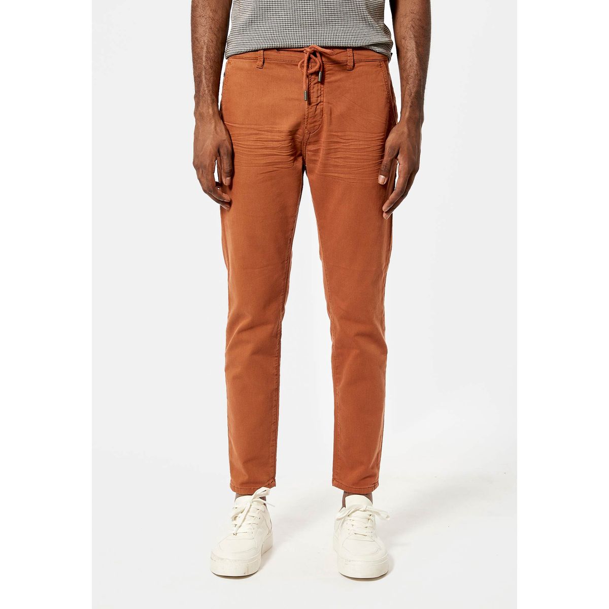 Pantalon chino court homme hot sale