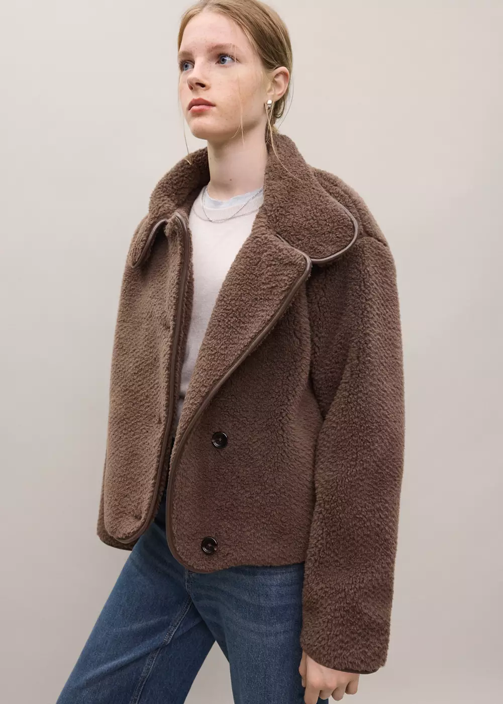 Manteau matelassé effet mouton, MANGO TEEN
