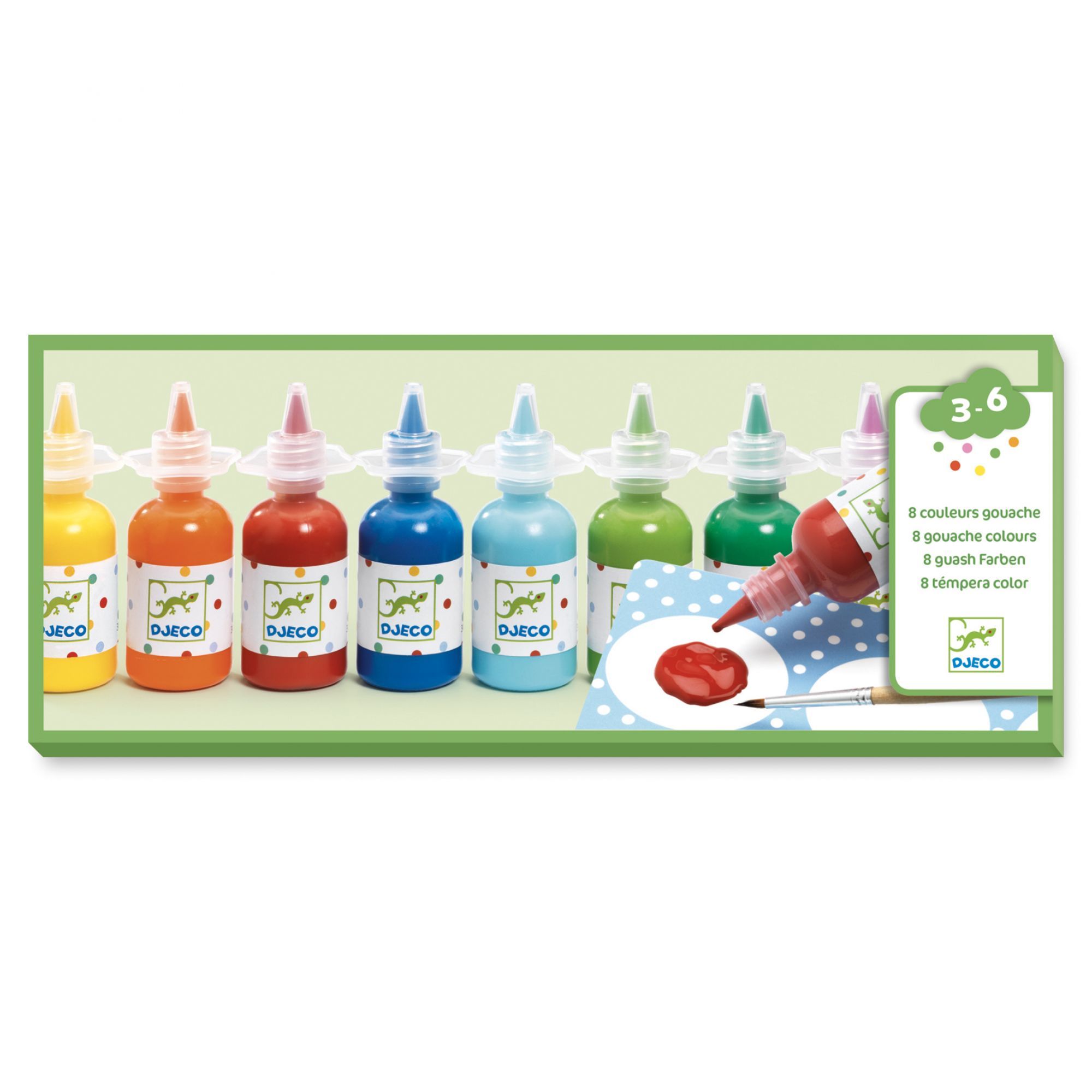 Bouteilles de gouache, DJECO