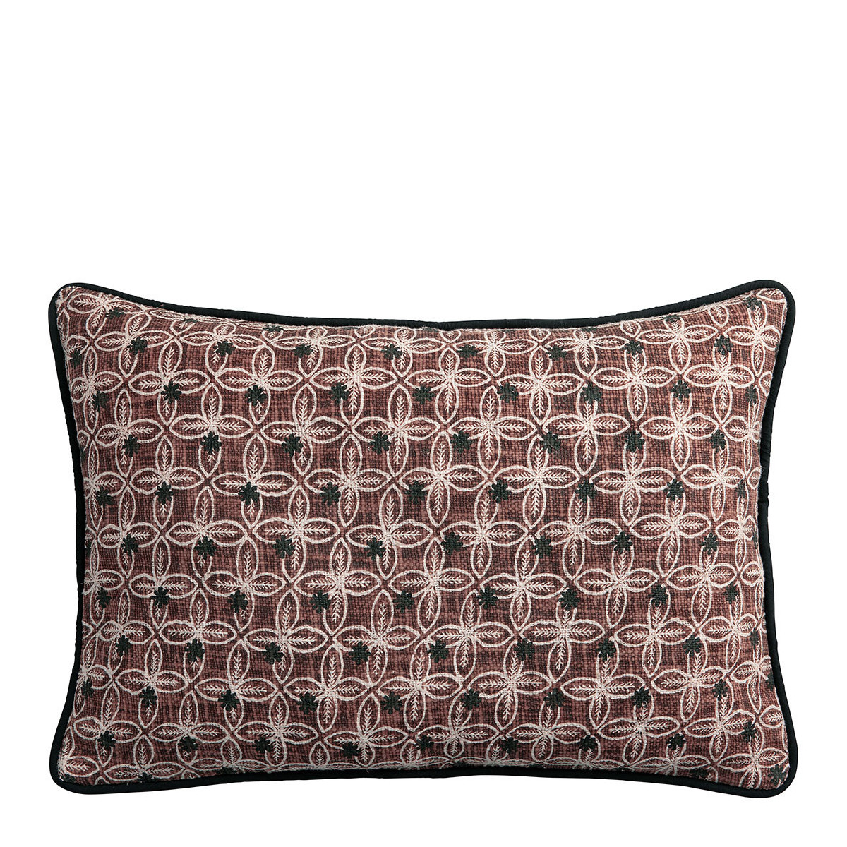 Housse de coussin polycoton, BLANC D’IVOIRE