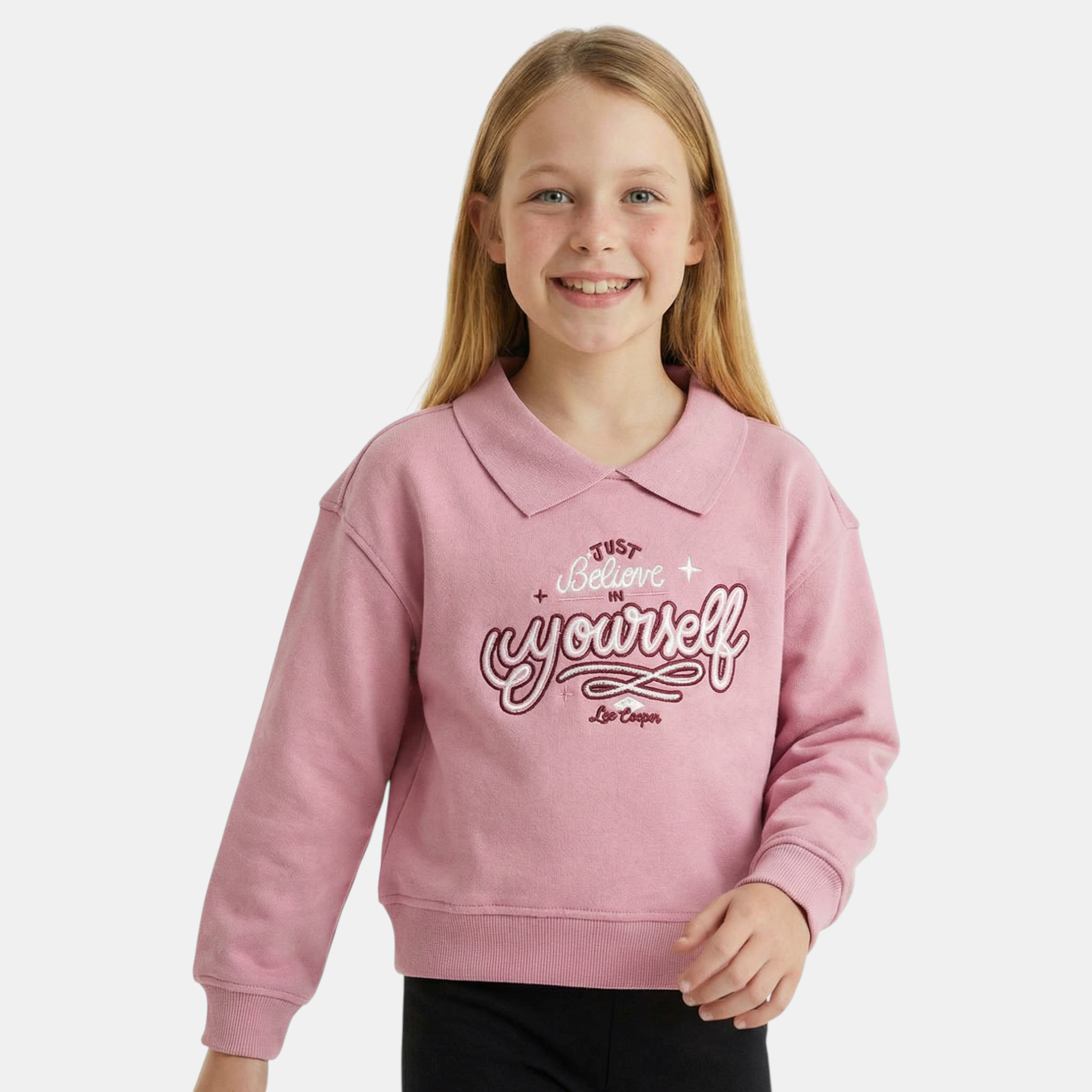 Sweat col rond imprimé, coupe décontractée, manches longues et détails brodés VARSITY, LEE COOPER