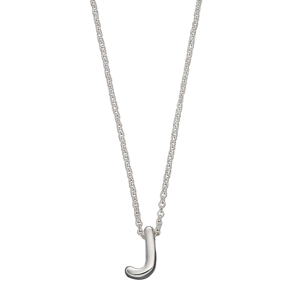 Sterling silver alphabet letter j 