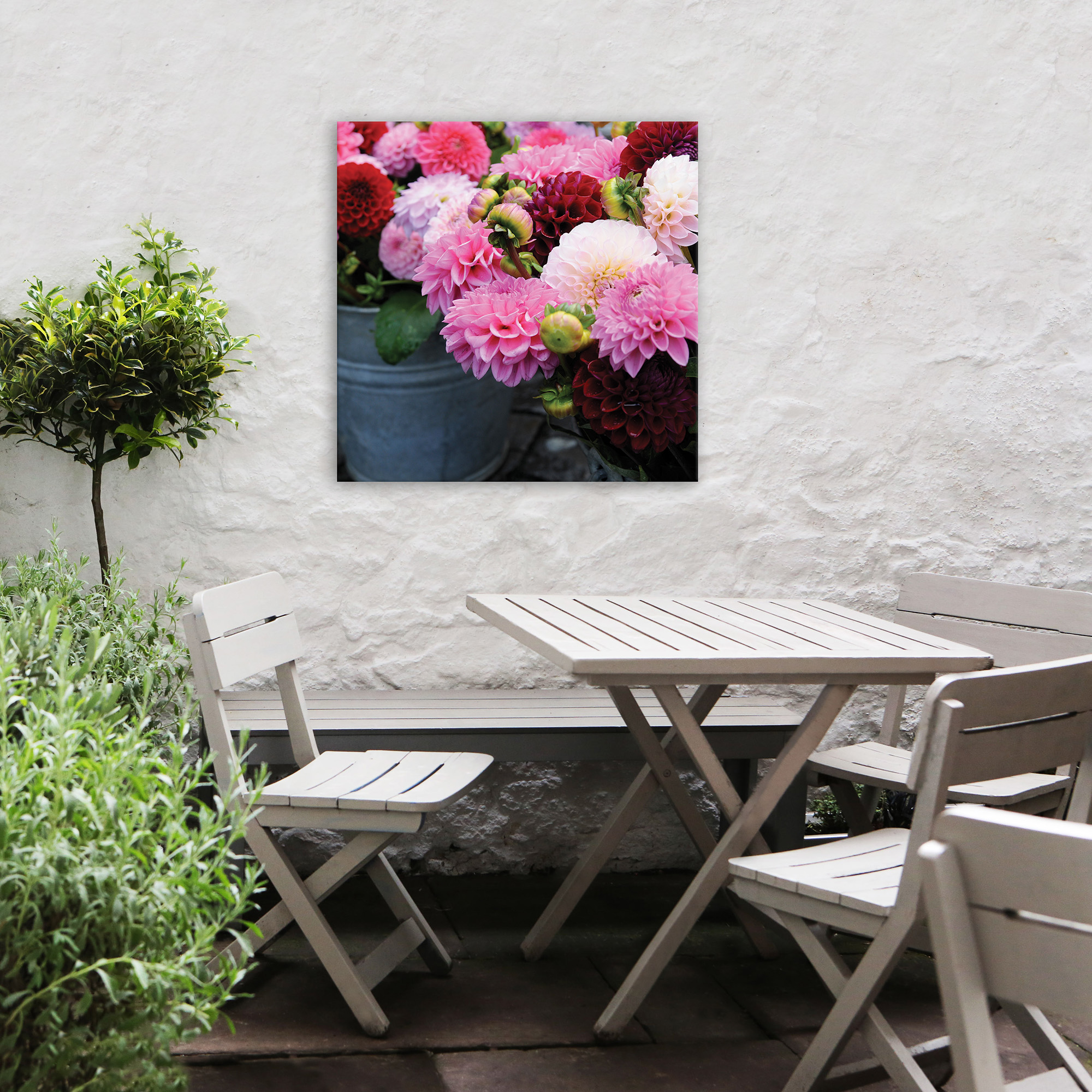 Tableau de jardin Fleurs de Dahlia, ART FOR THE HOME