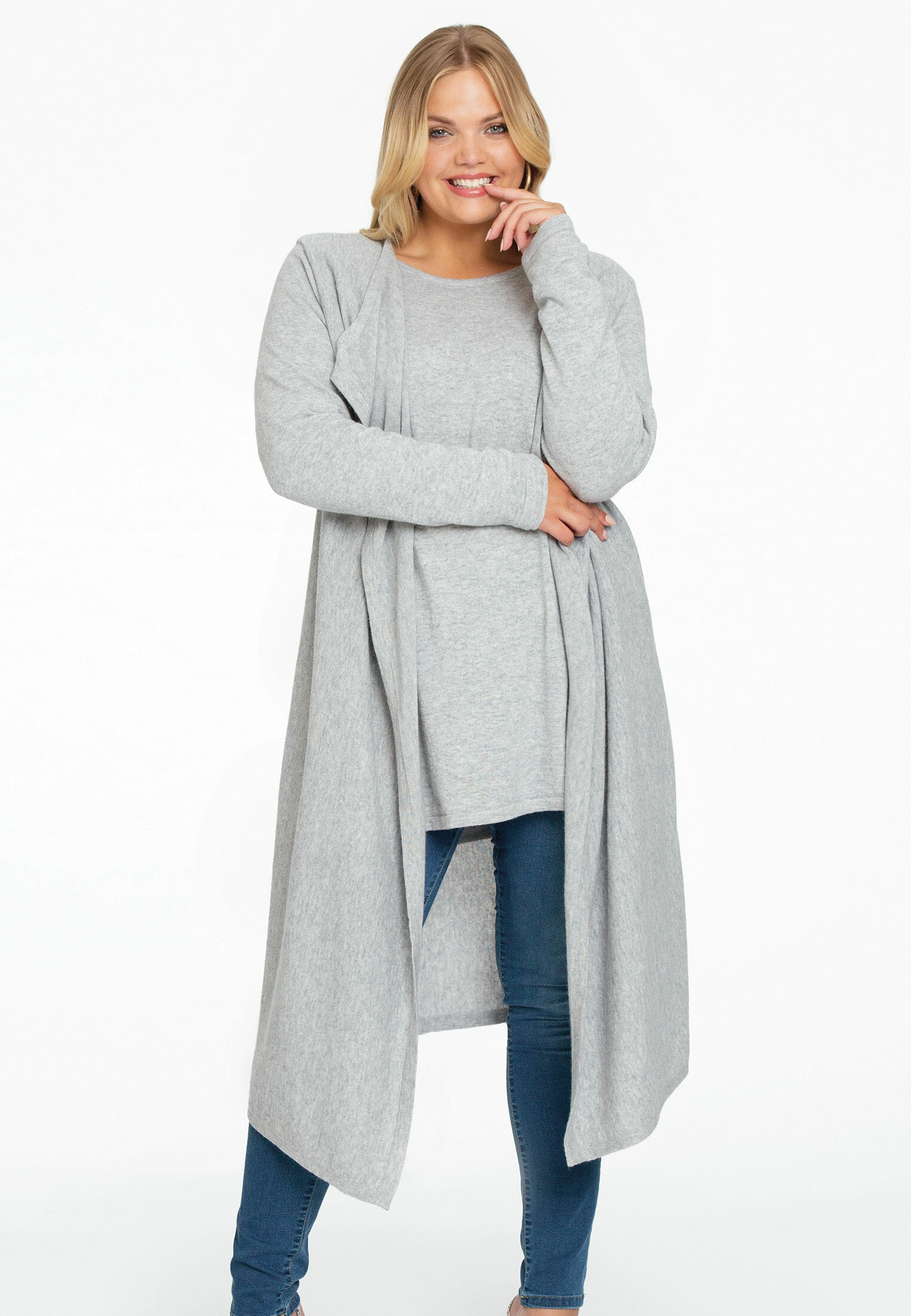 Cardigan avec un devant drapé, YOEK