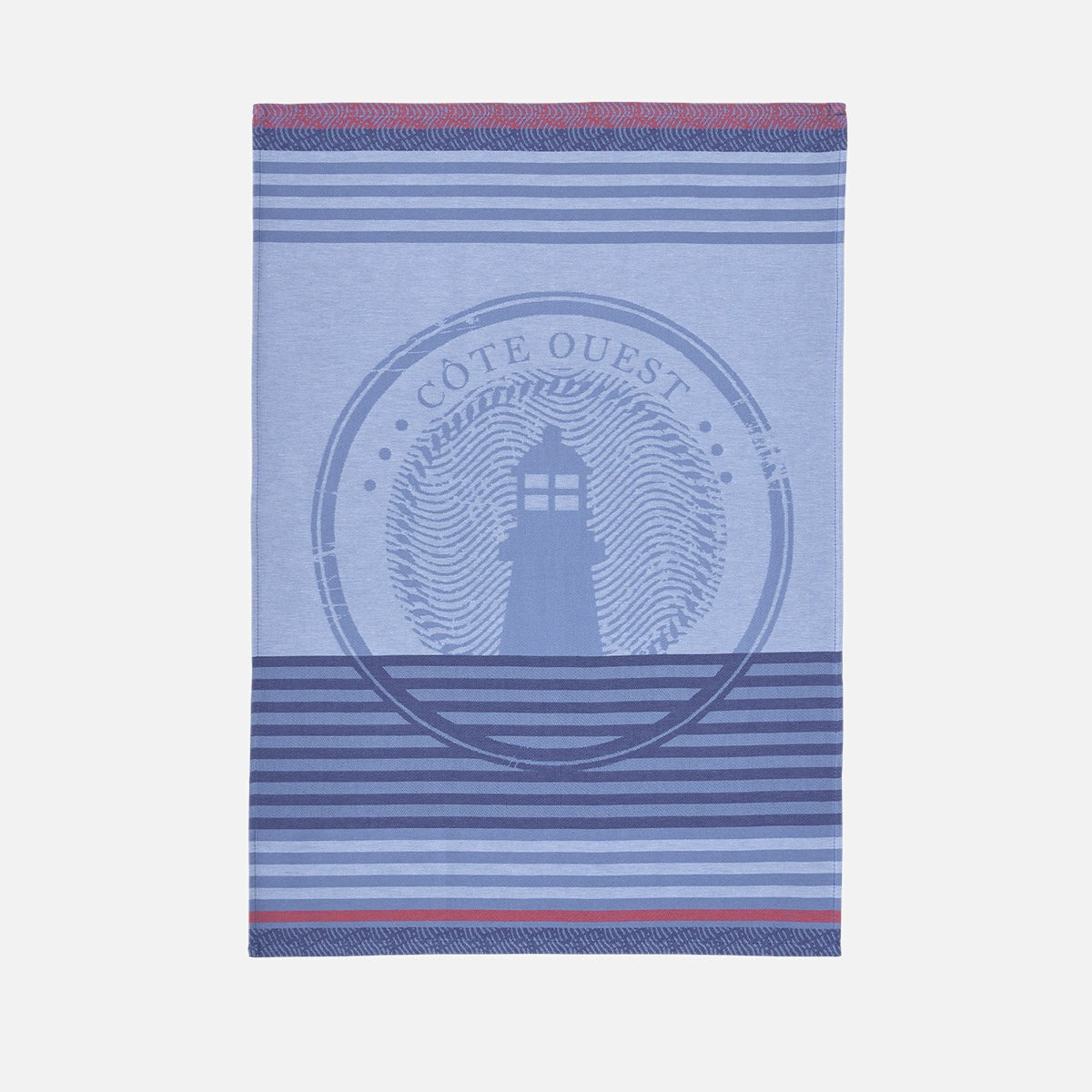 Torchon jacquard en coton CÔTE OUEST, COUCKE