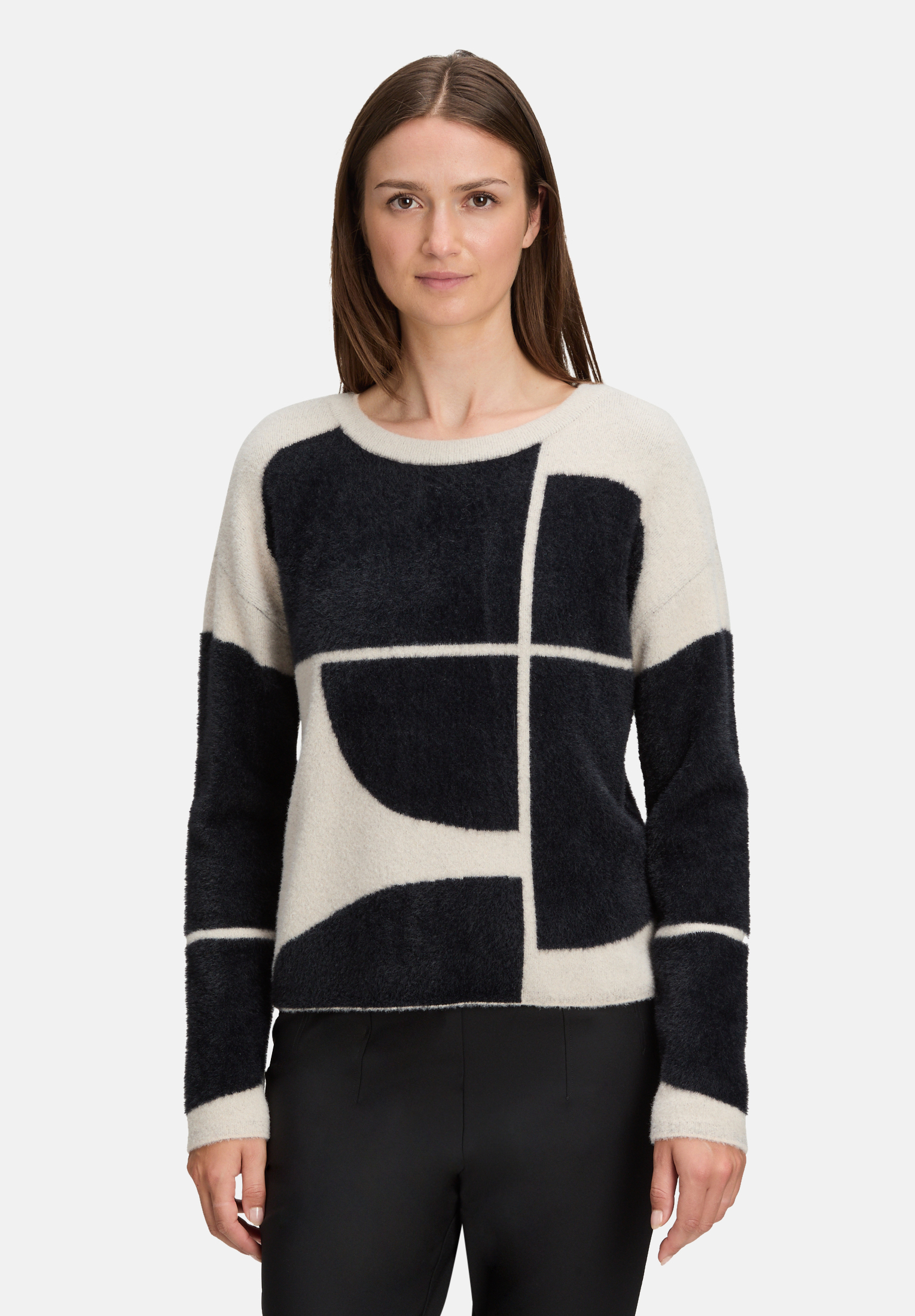 Pull-over en maille à motif jacquard, BETTY & CO