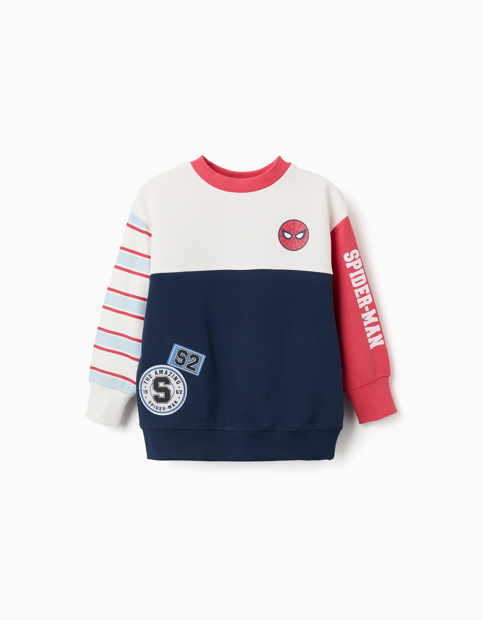 Sweat en coton peigné avec imprimés Spider-Man, ZIPPY
