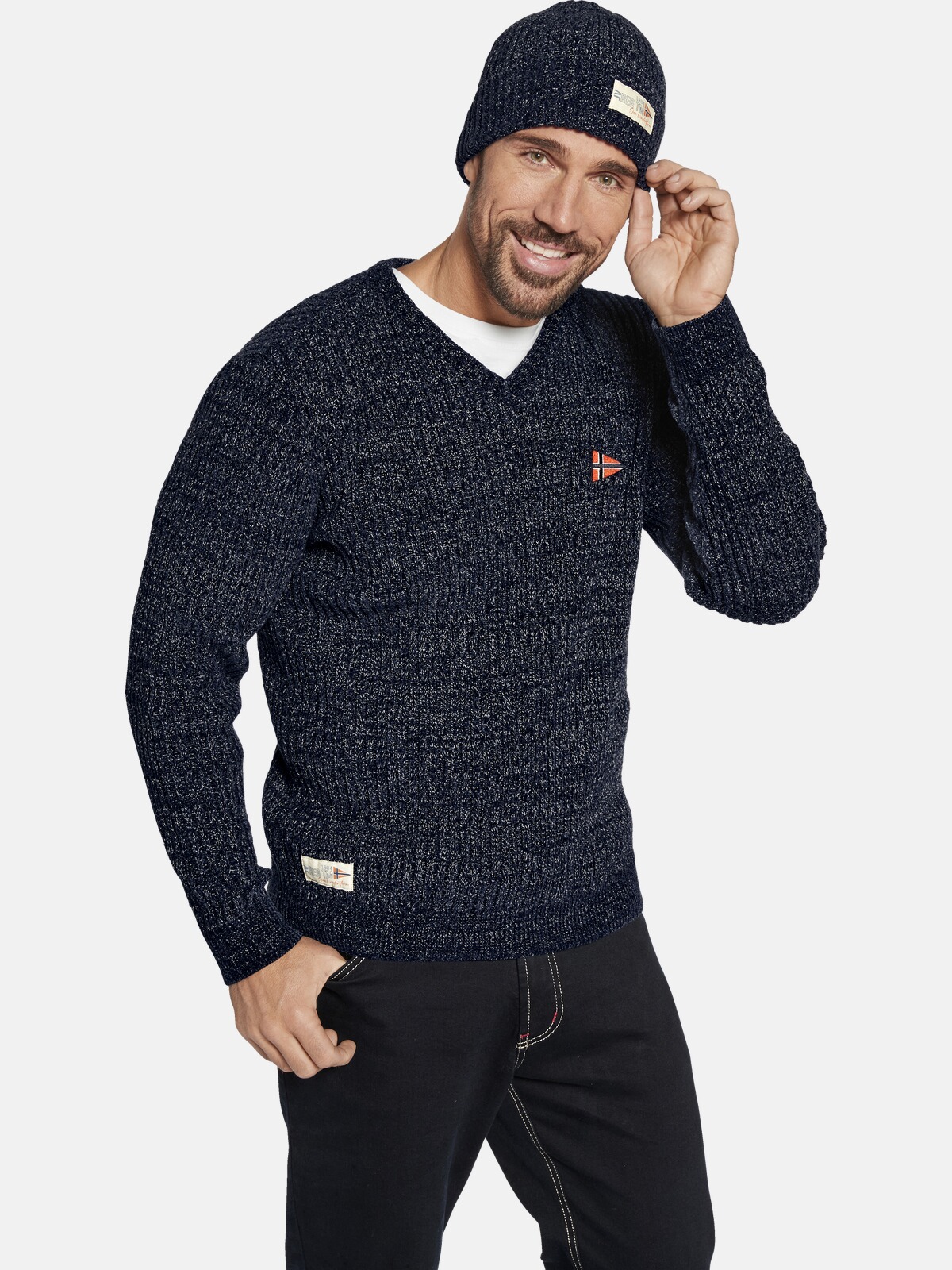 Pull avec bonnet RONAI, JAN VANDERSTORM